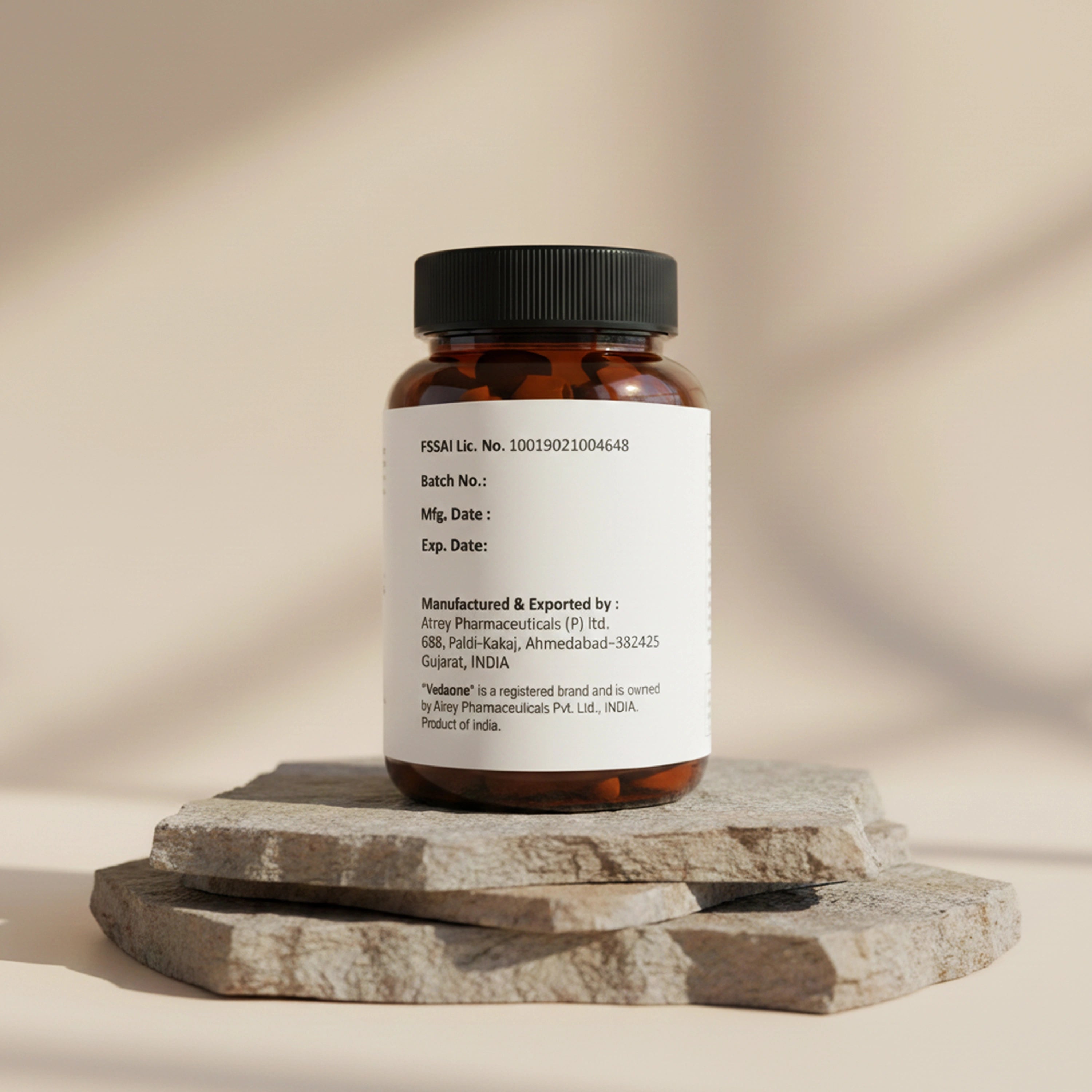 Vedaone Actived Charcoal Tablets 60 Tablets | Digestive Support & Daily Detox Care