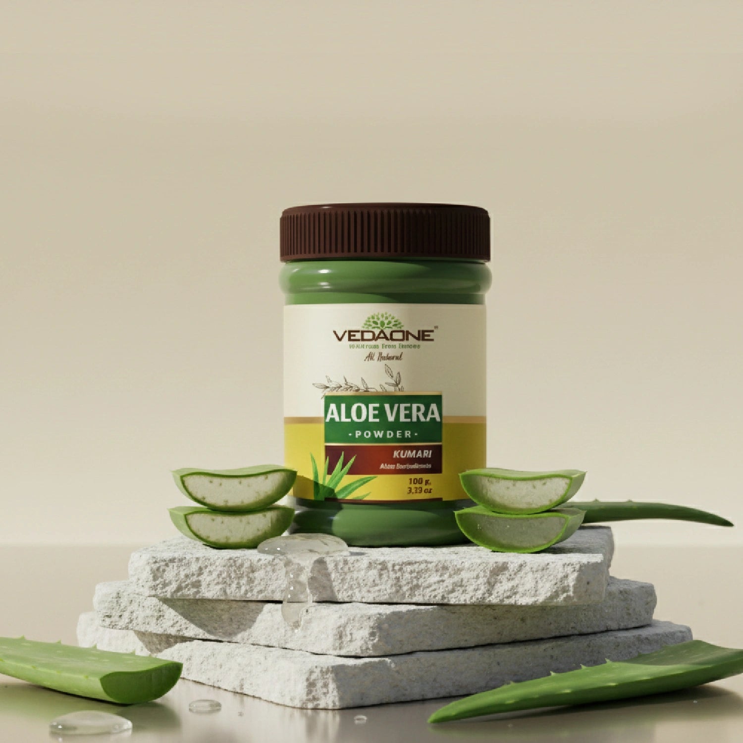 Vedaone Aloe Vera Powder 100 g | Natural Aloe Vera for Digestive, Skin & Daily Wellness Support