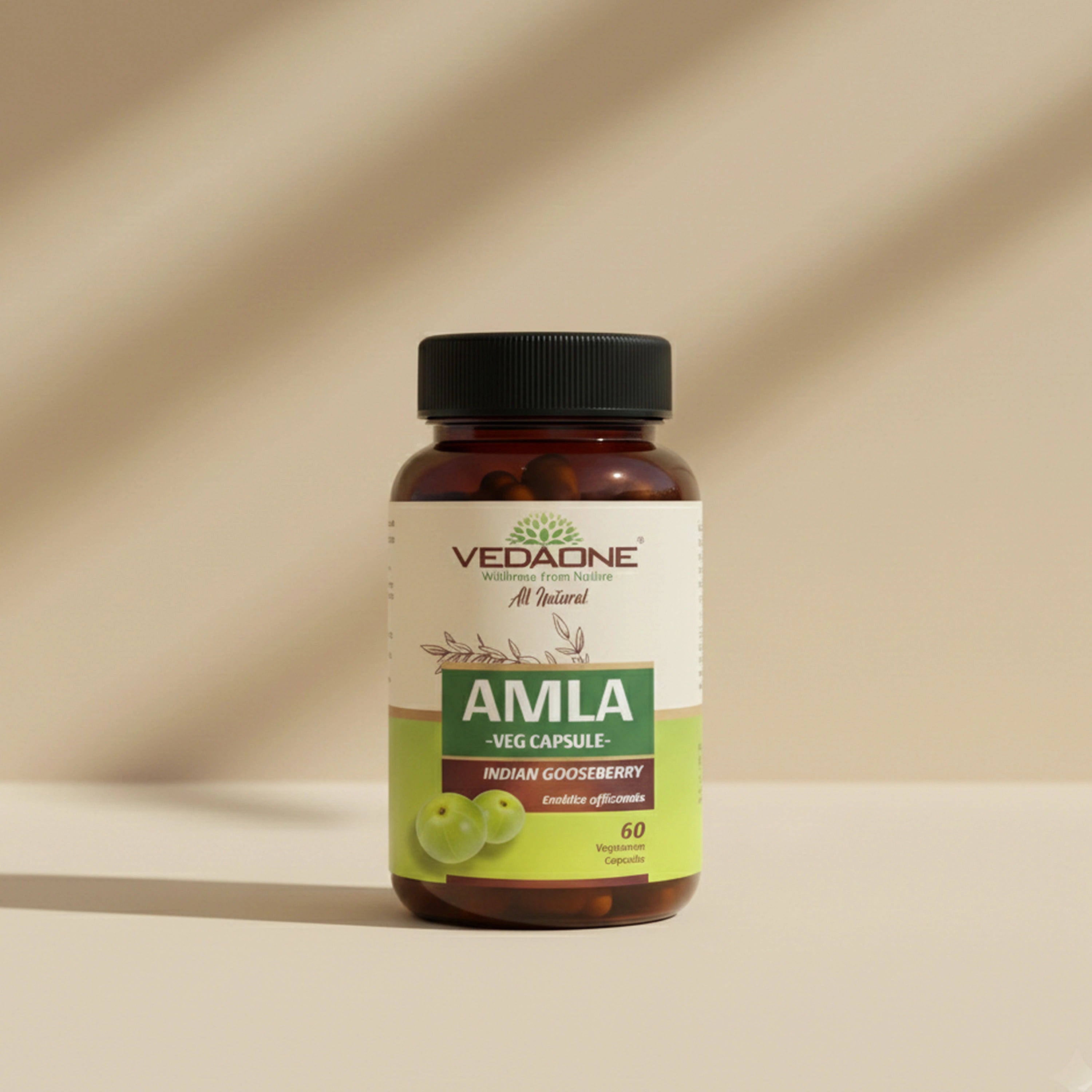 Vedaone Amla Capsules – 60 Capsules | Natural Indian Gooseberry for Daily Wellness