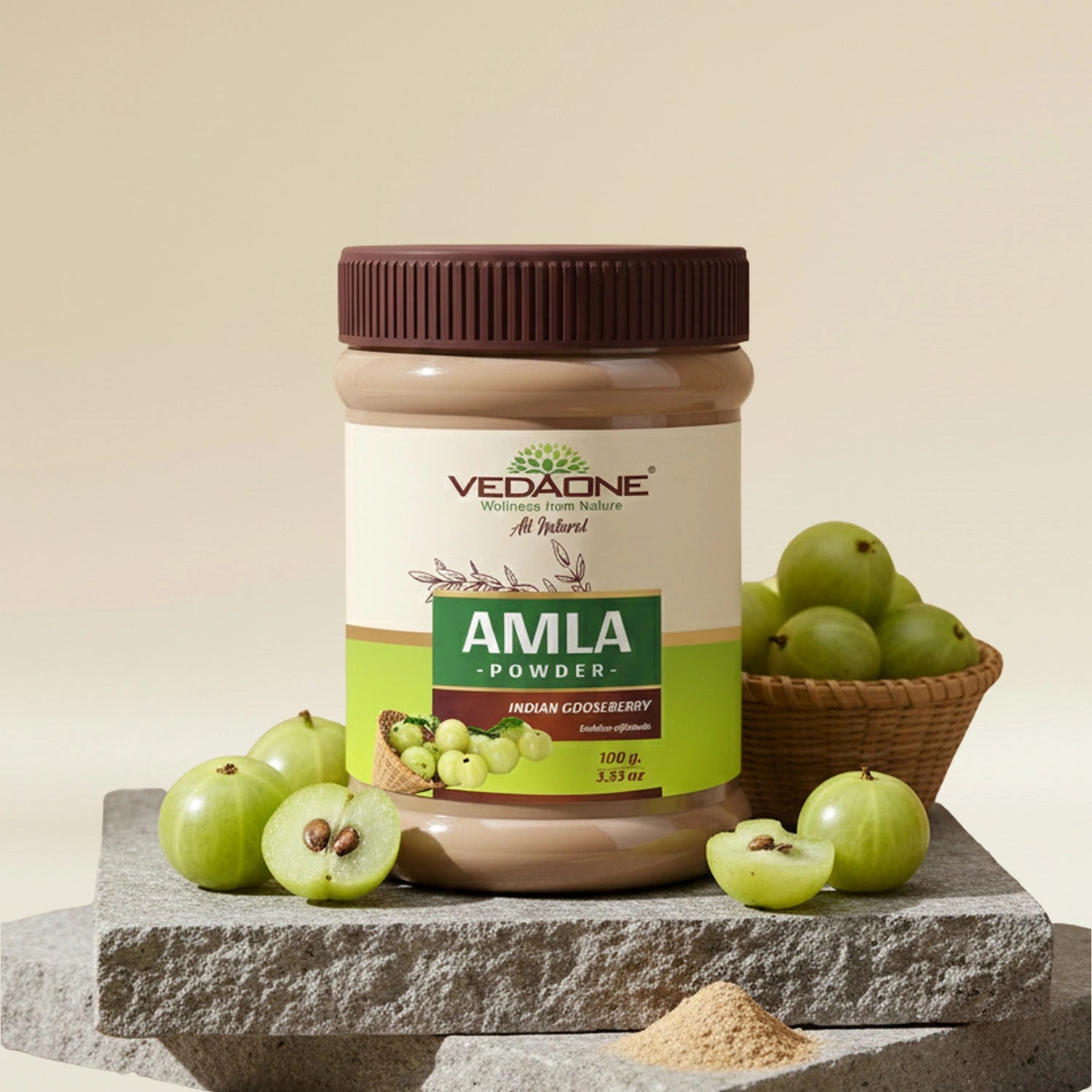 Vedaone Amla Powder 100 g | Pure Indian Gooseberry for Daily Wellness & Antioxidant Support