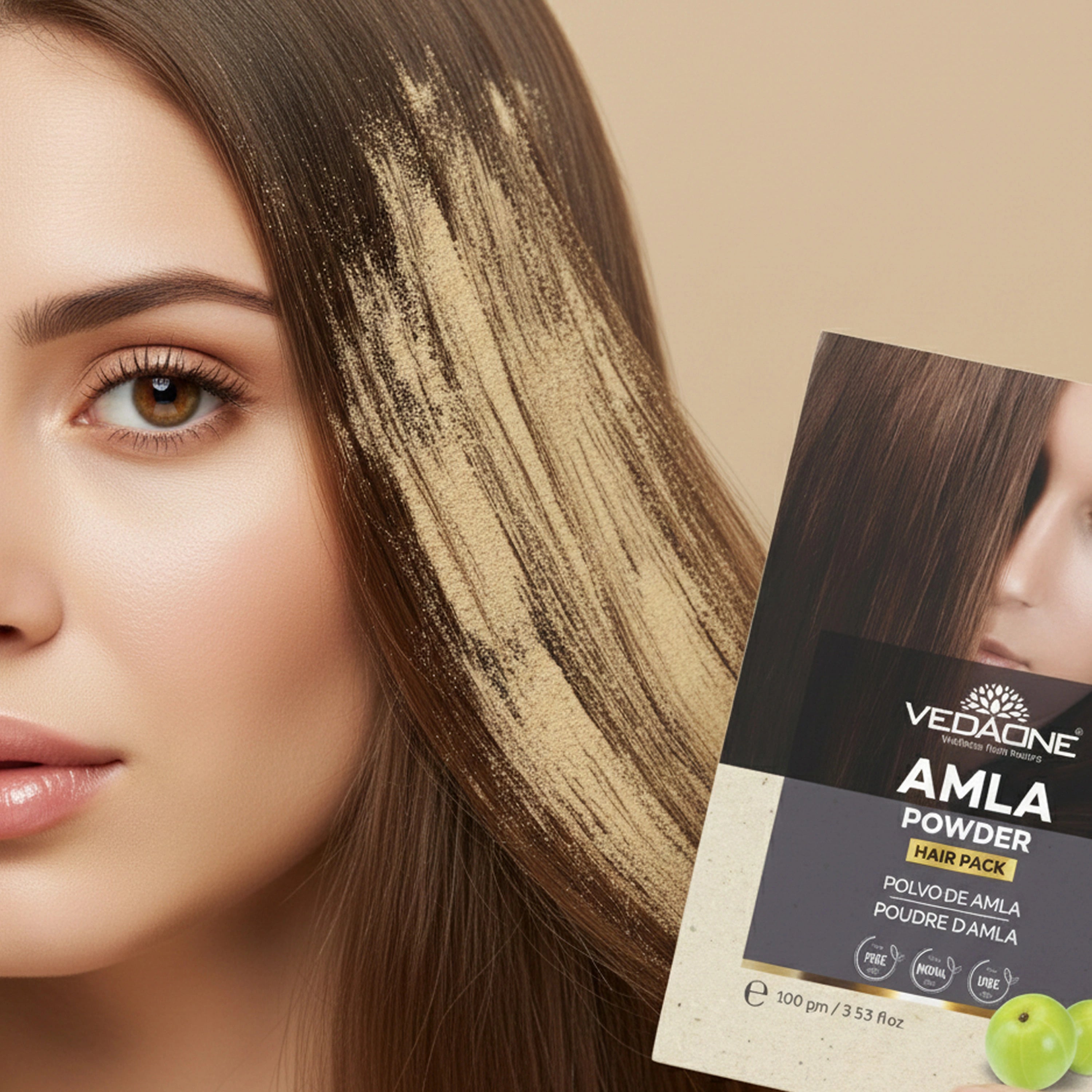 Vedaone Amla Powder Hair Pack – 100 g | Natural Hair Care & Scalp Refresh Formula