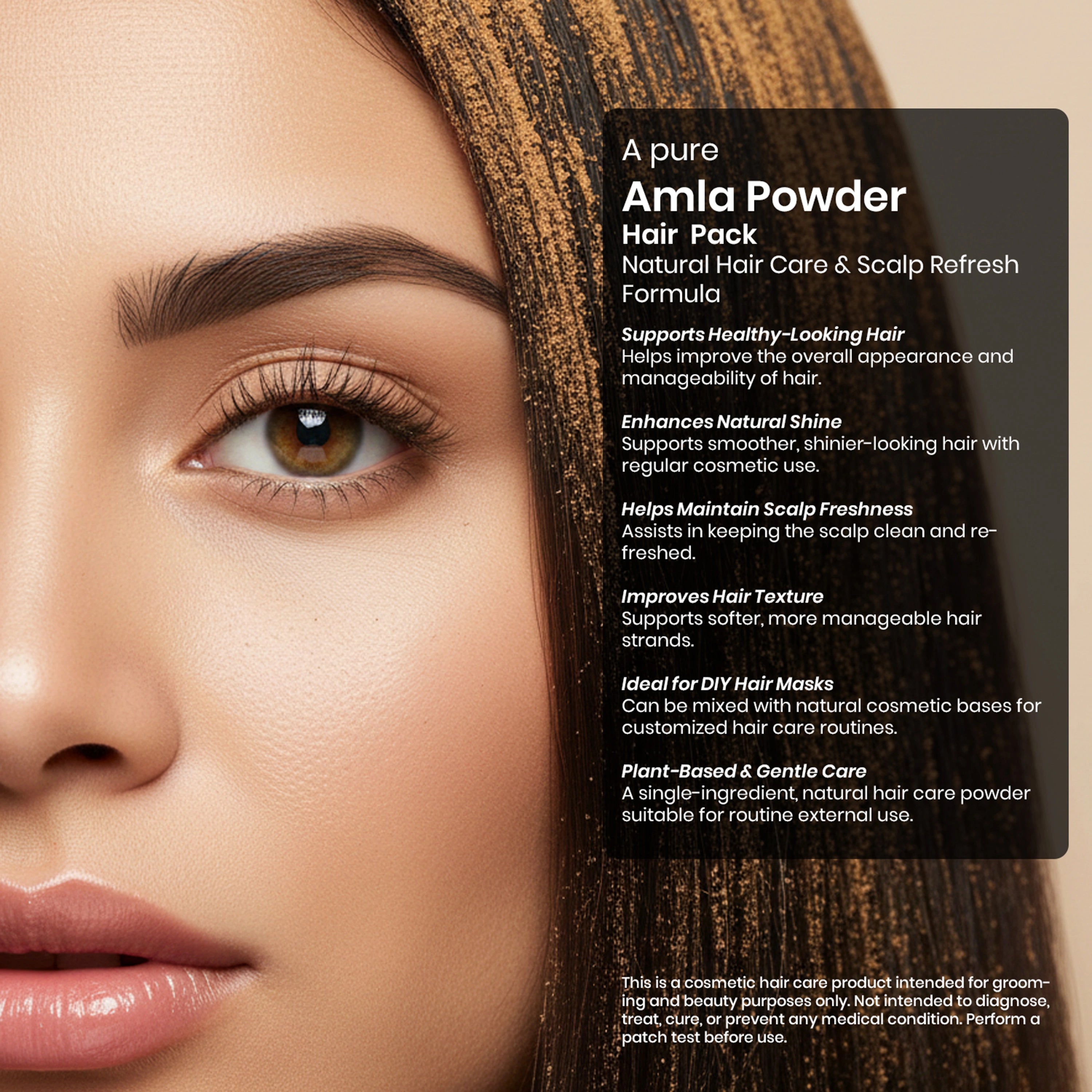 Vedaone Amla Powder Hair Pack – 100 g | Natural Hair Care & Scalp Refresh Formula