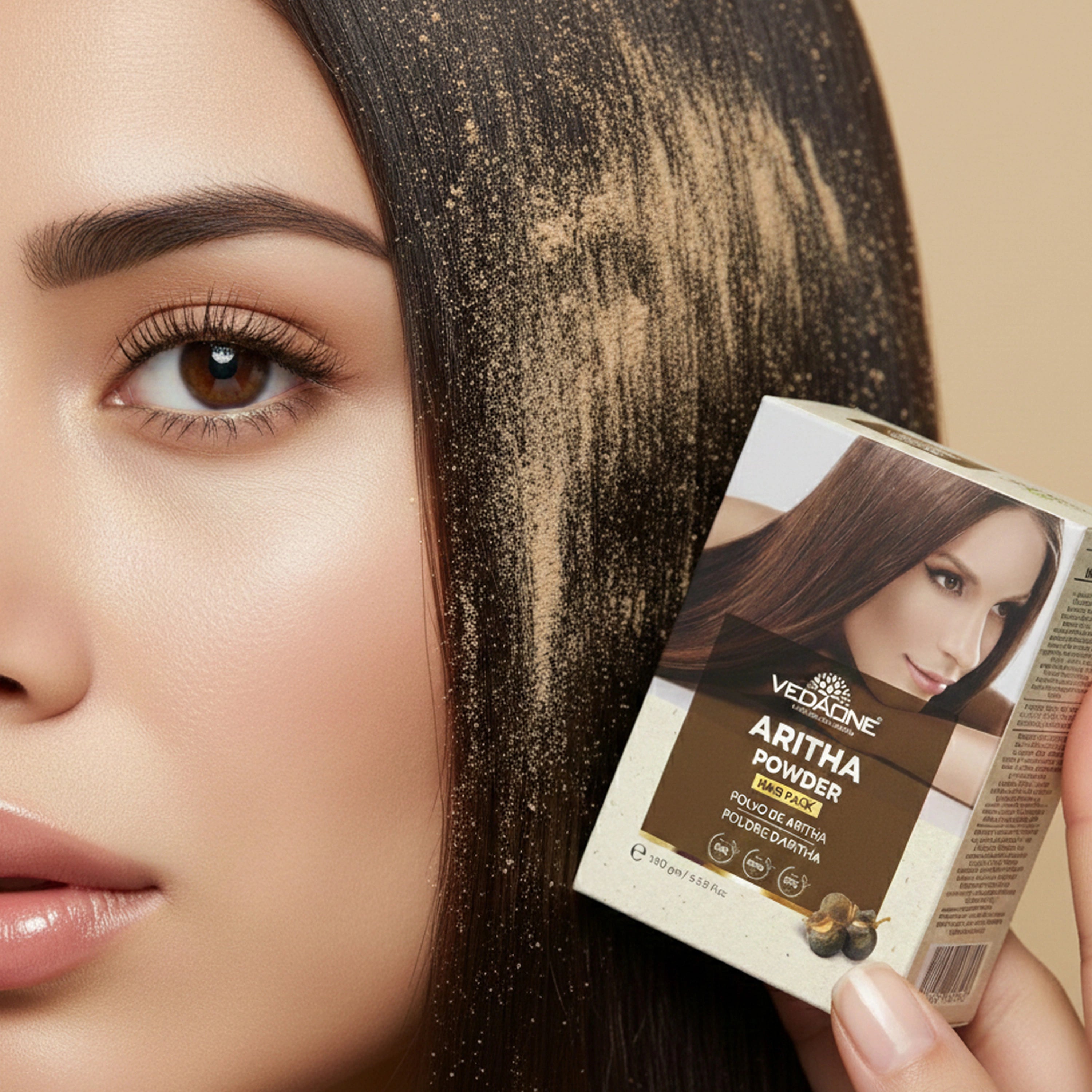 Vedaone Aritha Powder Hair Pack – 100 g | Natural Hair Cleansing & Scalp Care Formula