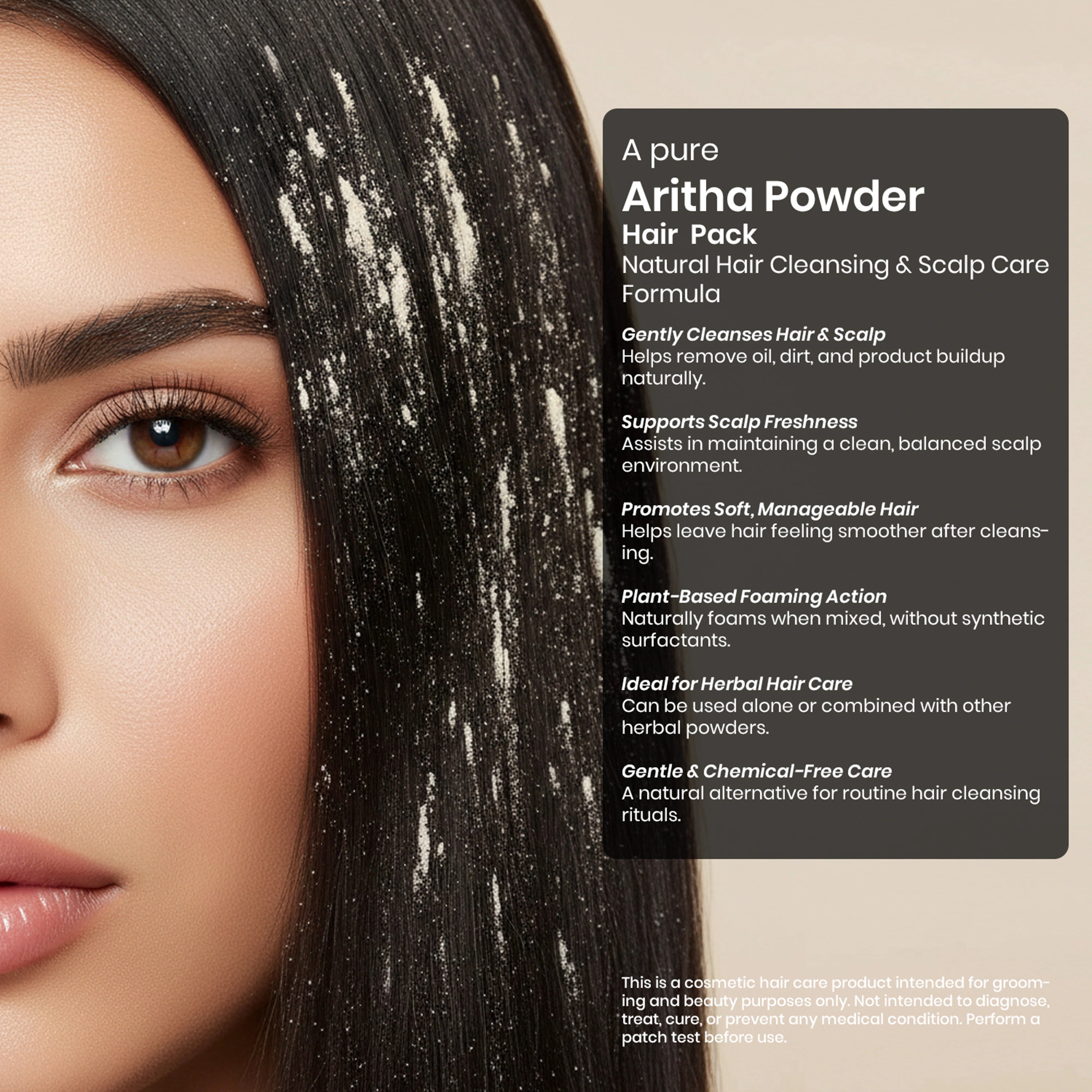 Vedaone Aritha Powder Hair Pack – 100 g | Natural Hair Cleansing & Scalp Care Formula