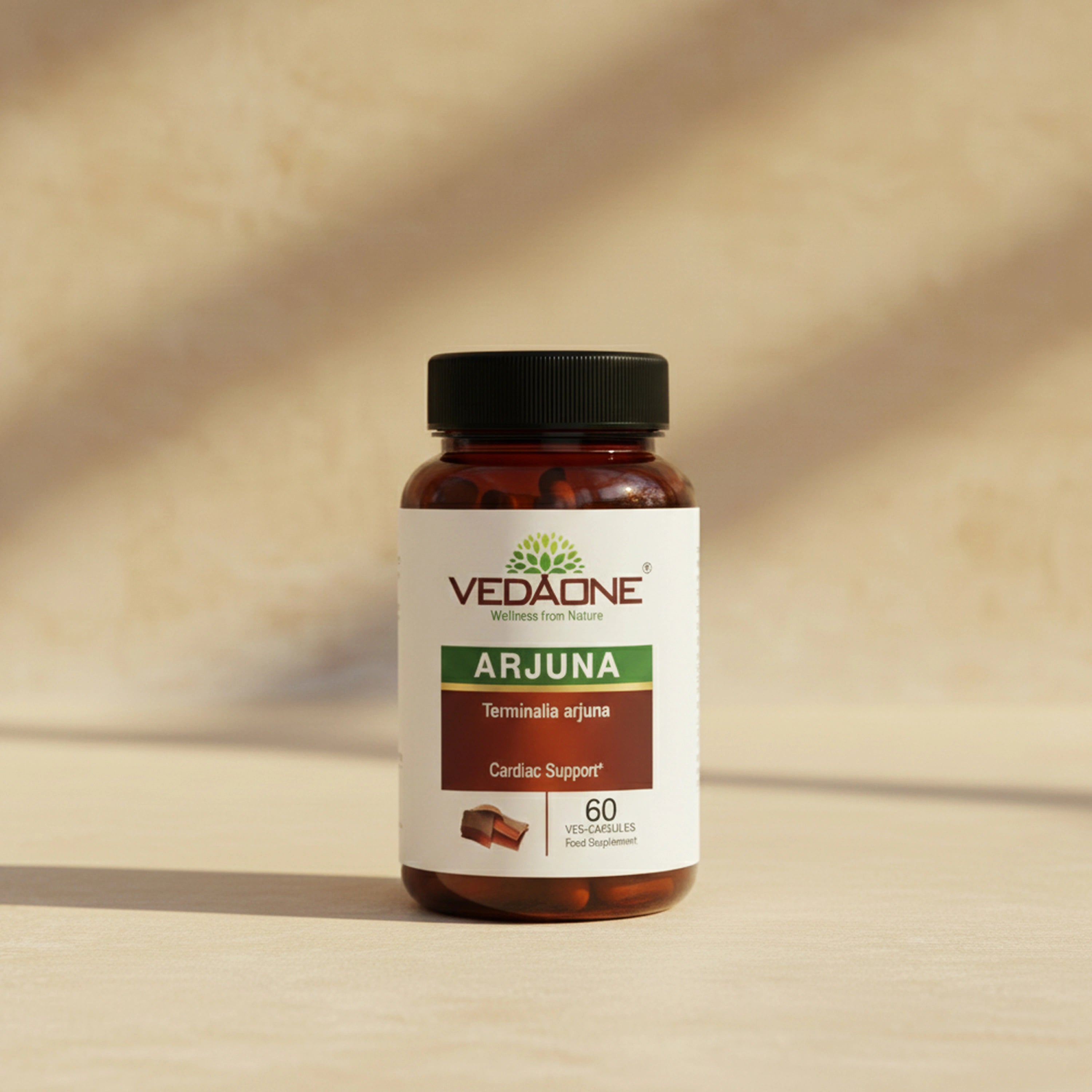 Vedaone Arjuna Capsules 60 Capsules | Terminalia arjuna for Heart, Circulatory & Cardiac Wellness Support