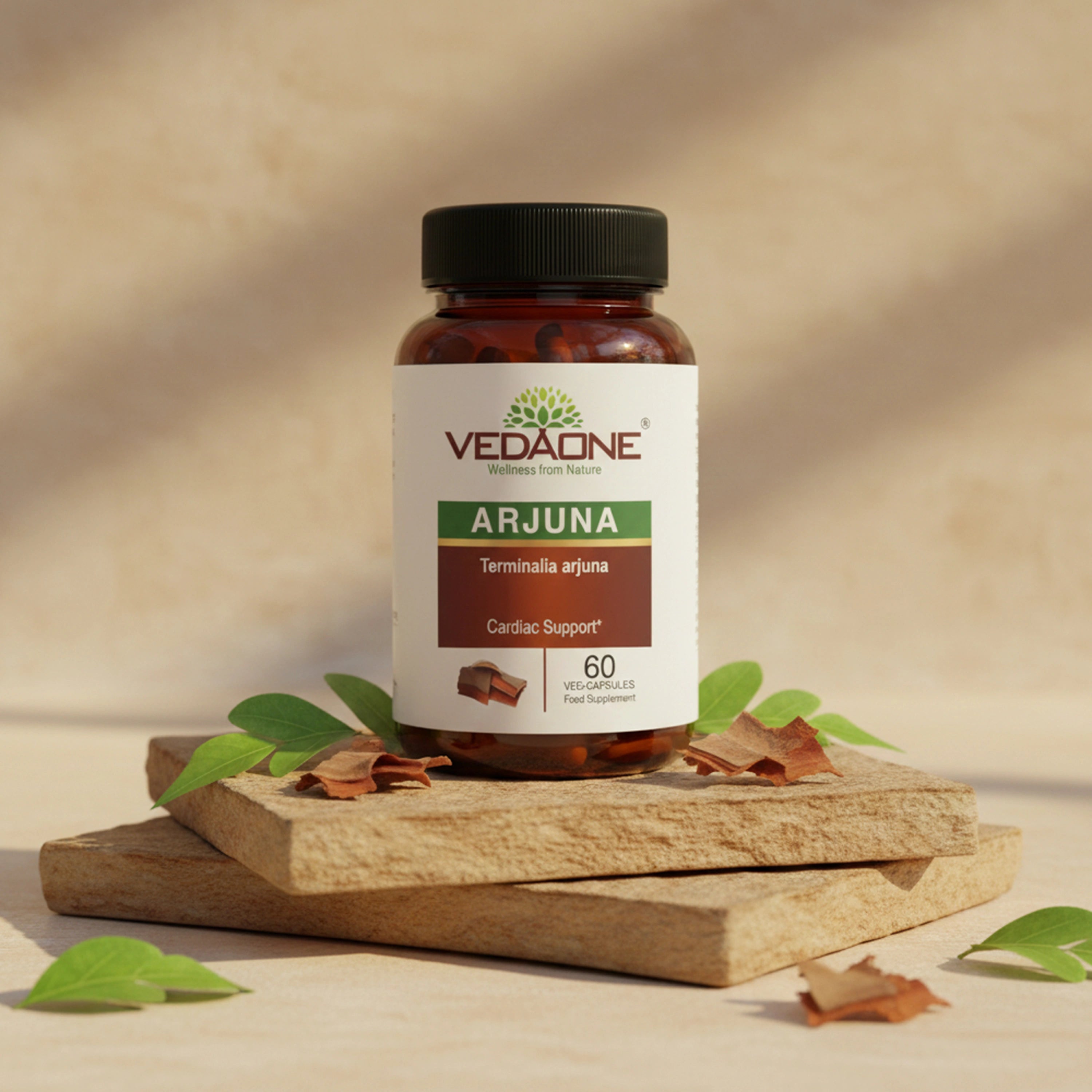 Vedaone Arjuna Capsules 60 Capsules | Terminalia arjuna for Heart, Circulatory & Cardiac Wellness Support