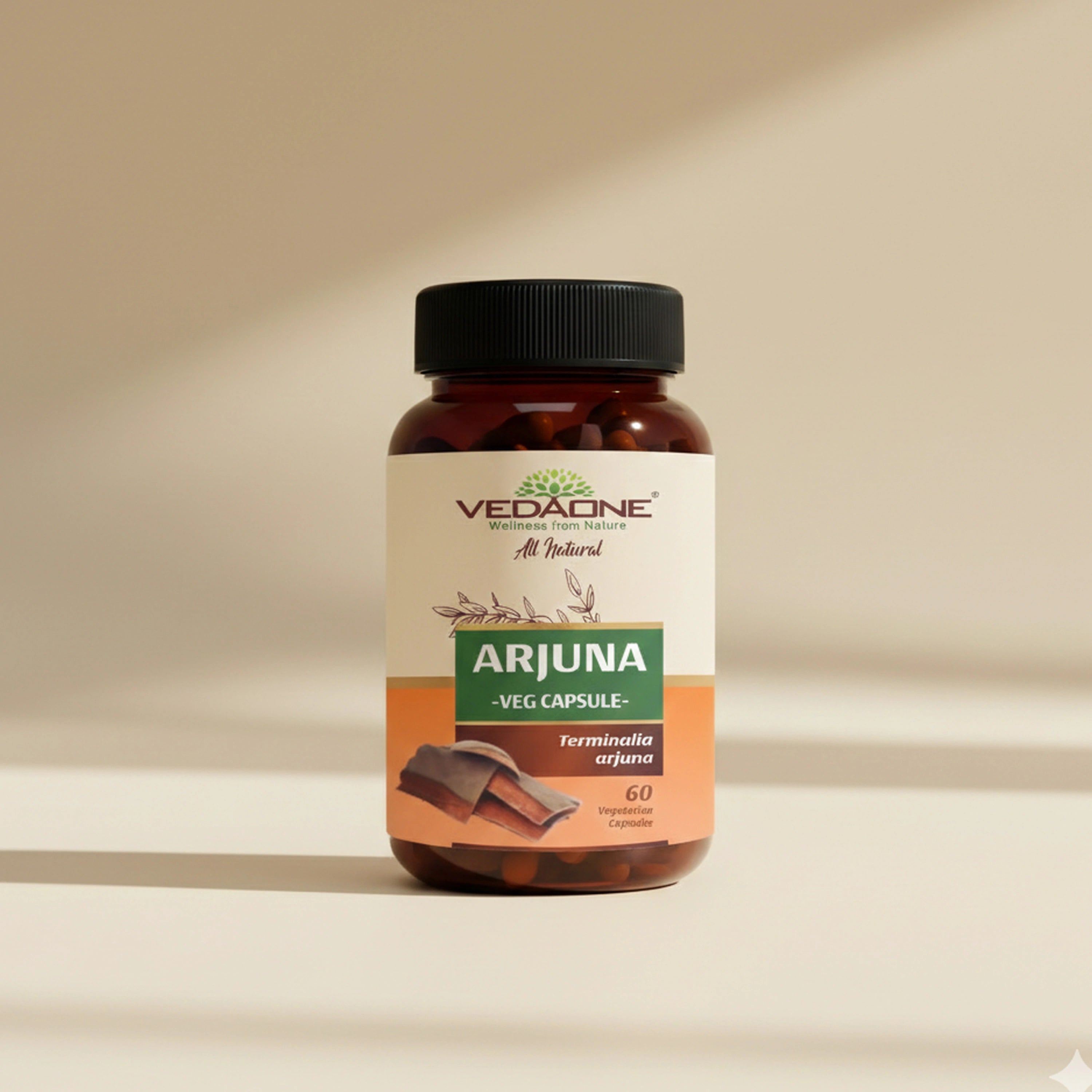 Vedaone Arjuna Capsules – 60 Capsules | Terminalia Arjuna for Daily Wellness