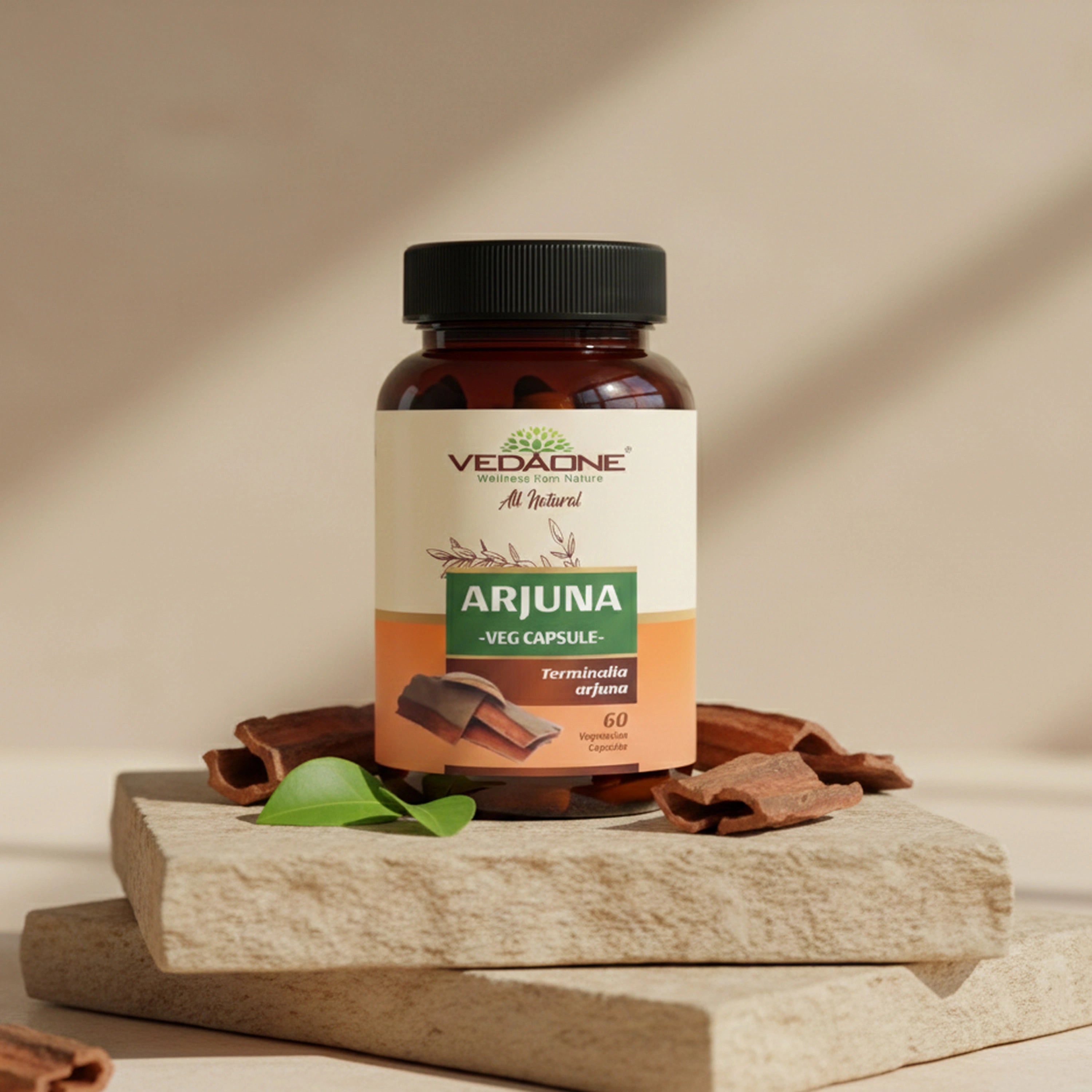 Vedaone Arjuna Capsules – 60 Capsules | Terminalia Arjuna for Daily Wellness