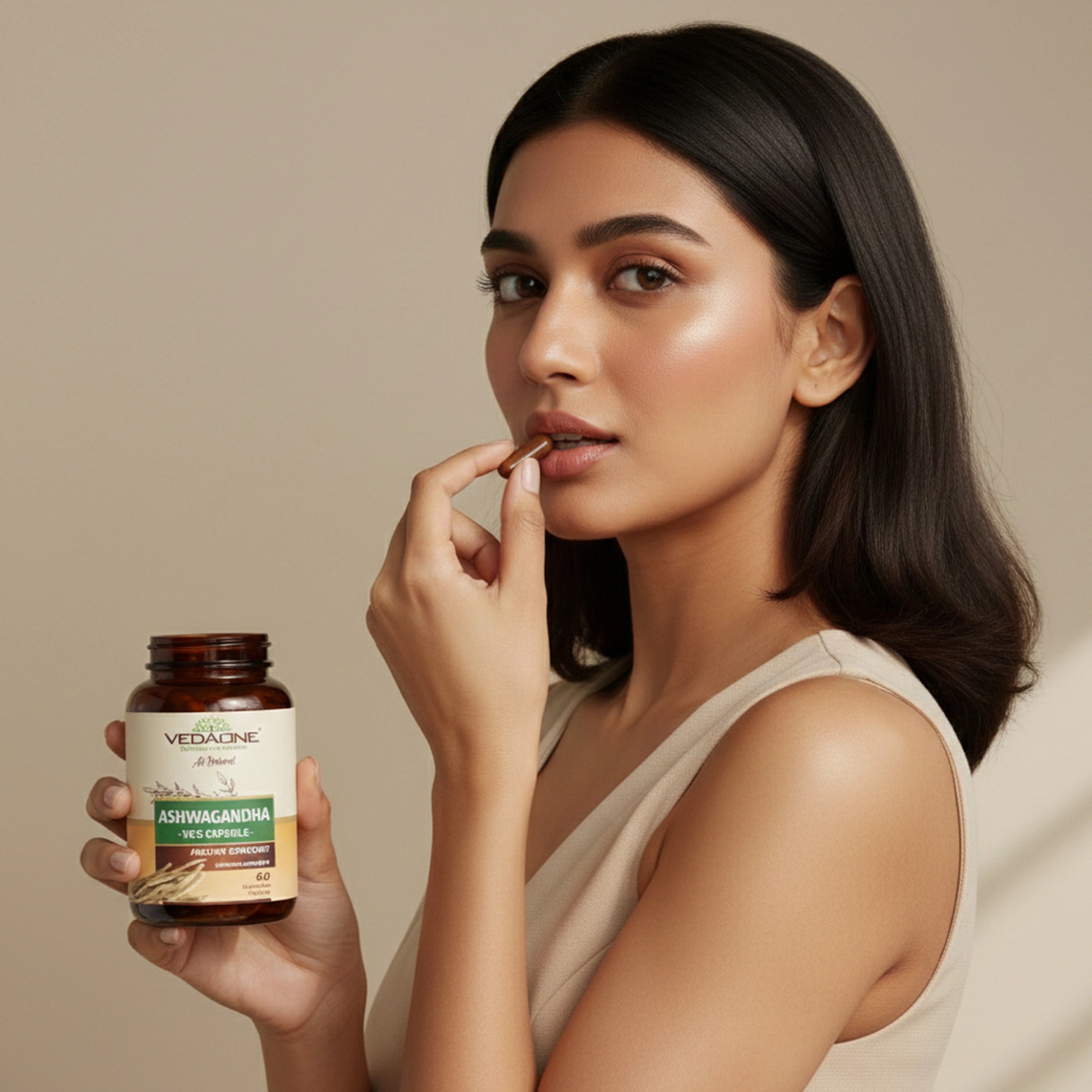 Vedaone Ashwagandha Capsules – 60 Capsules | Natural Stress Support & Daily Vitality