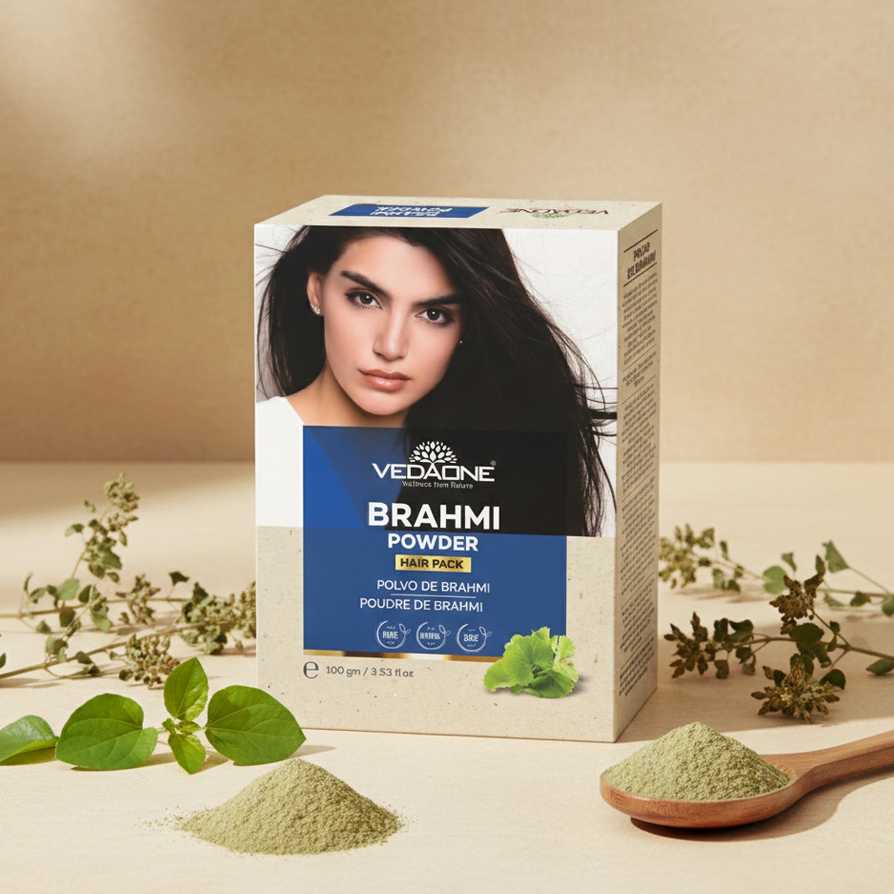 Vedaone Brahmi Powder Hair Pack – 100 g | Natural Hair Nourishing & Scalp Care Formula