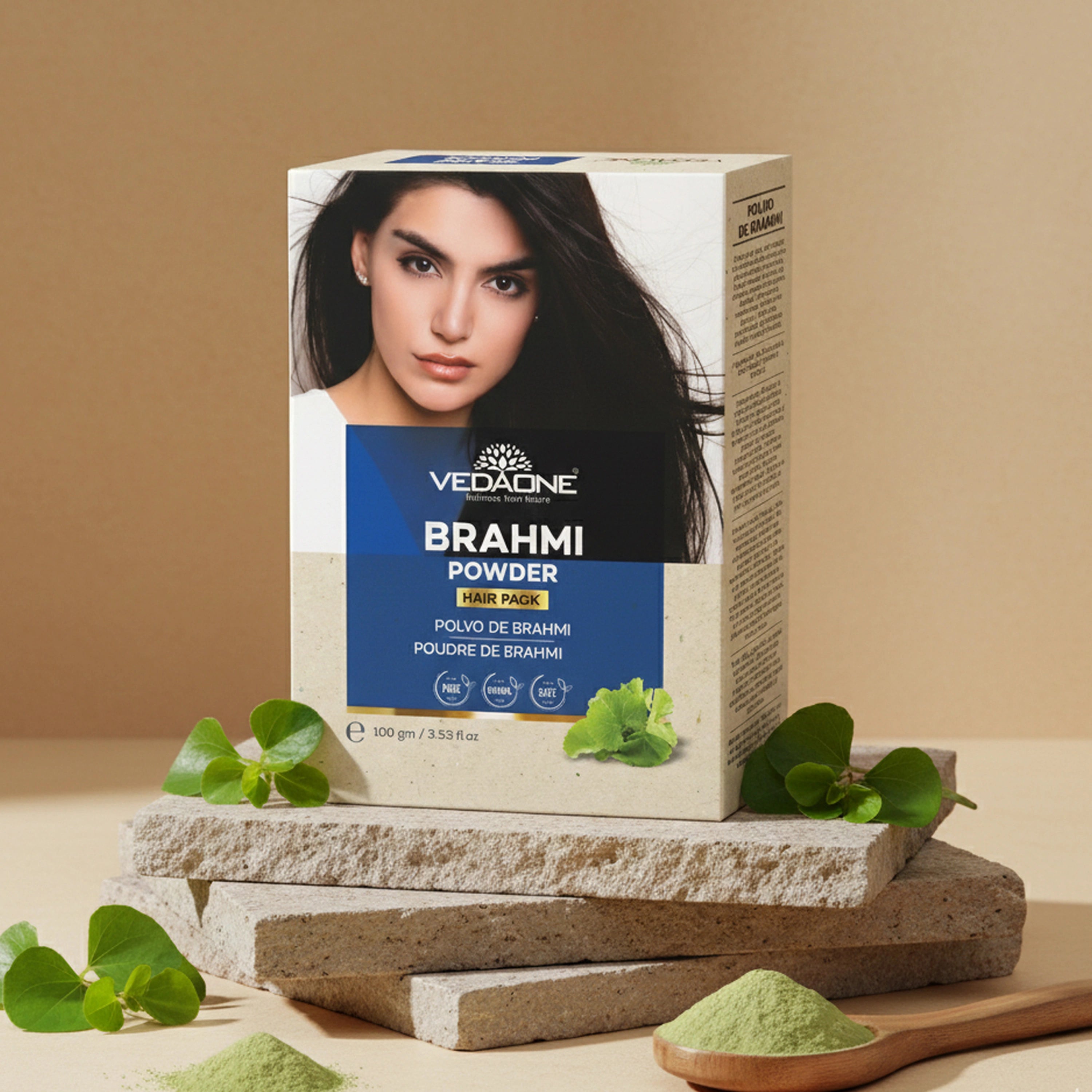 Vedaone Brahmi Powder Hair Pack – 100 g | Natural Hair Nourishing & Scalp Care Formula
