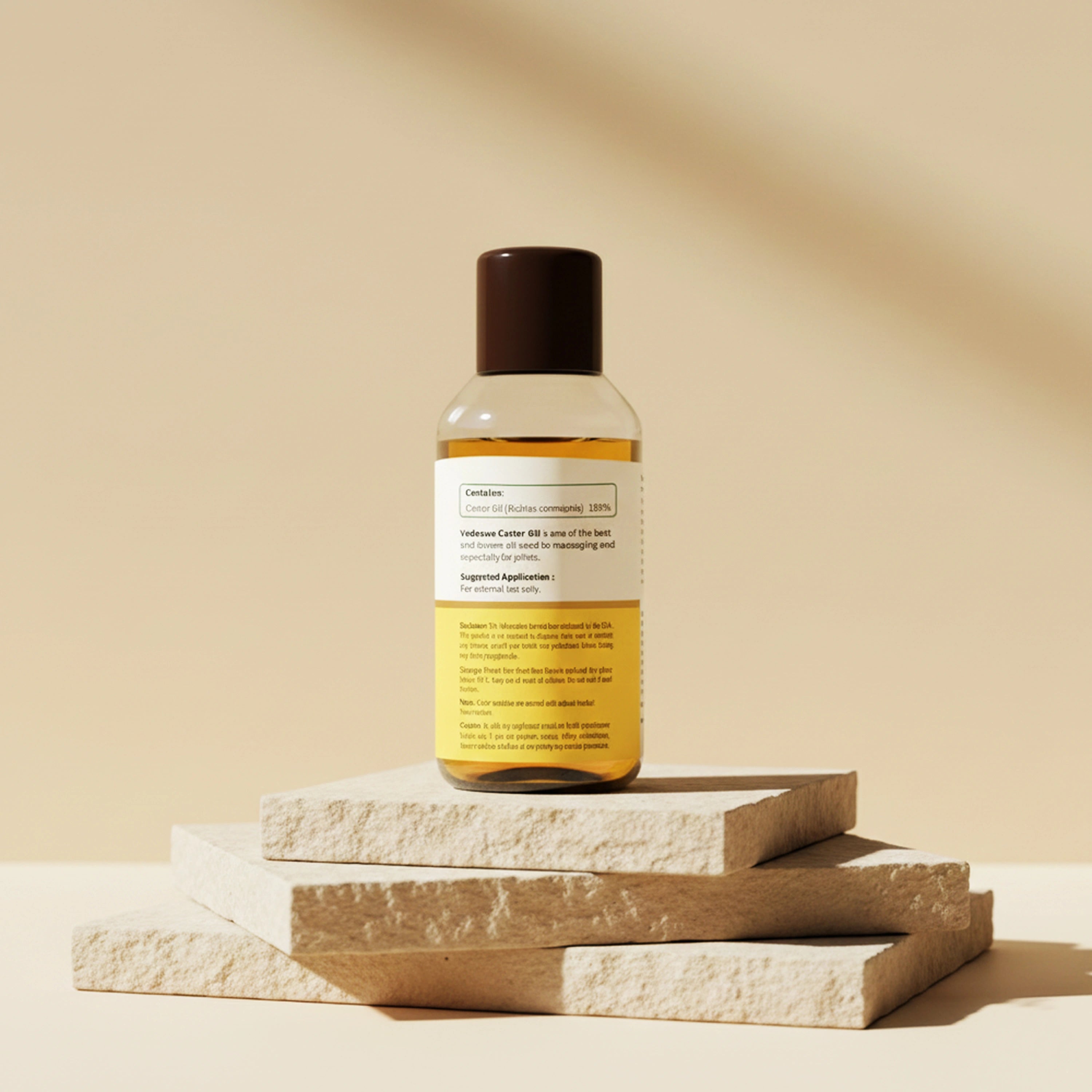 Vedaone Castor Oil (Ricinus Oil) 100 ml | Cold-Pressed Castor Seed Oil for Skin, Hair & Wellness Care