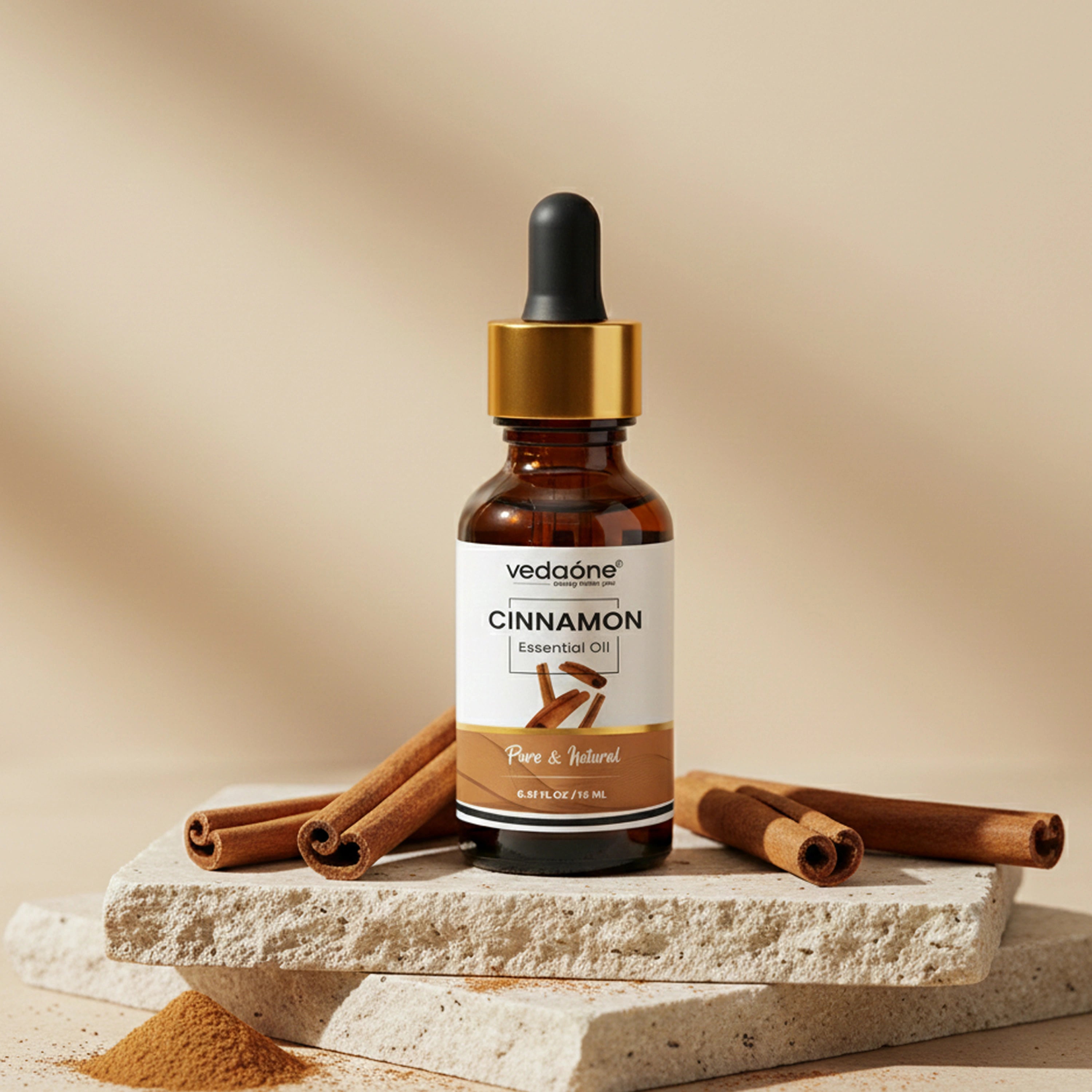 Vedaone Cinnamon Essential Oil – 15 ml (Pure Cinnamon Oil)