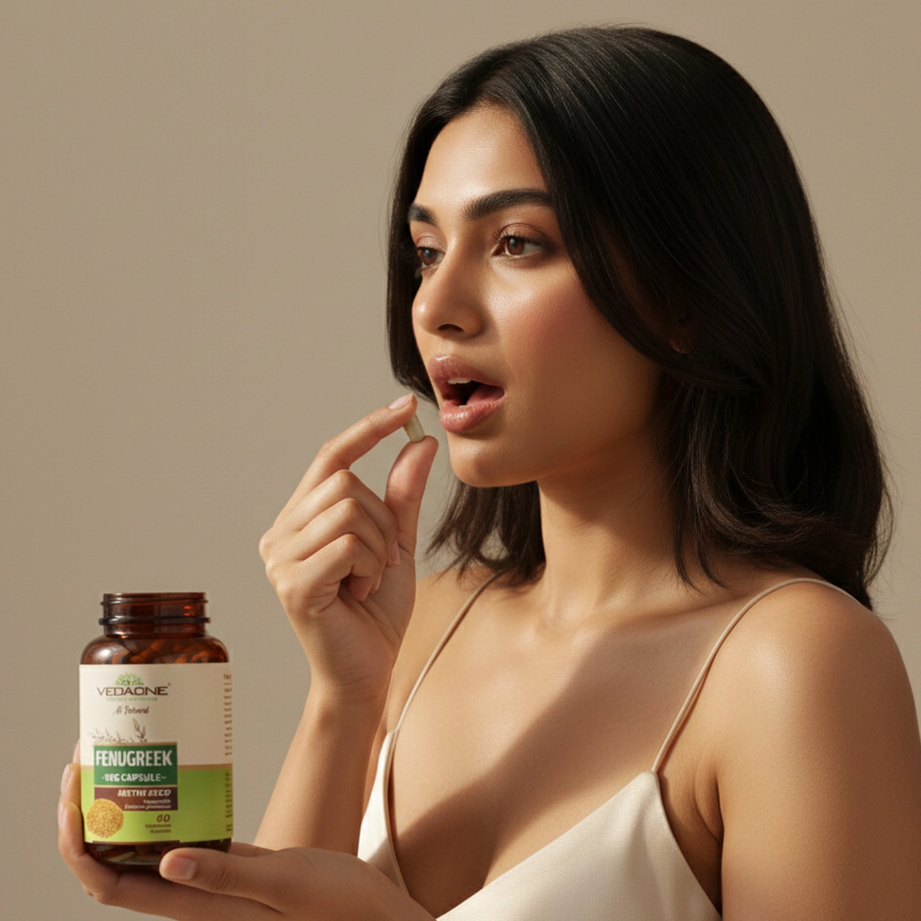 Vedaone Fenugreek Capsules - 60 Capsules | Natural Digestive & Metabolic Wellness Support