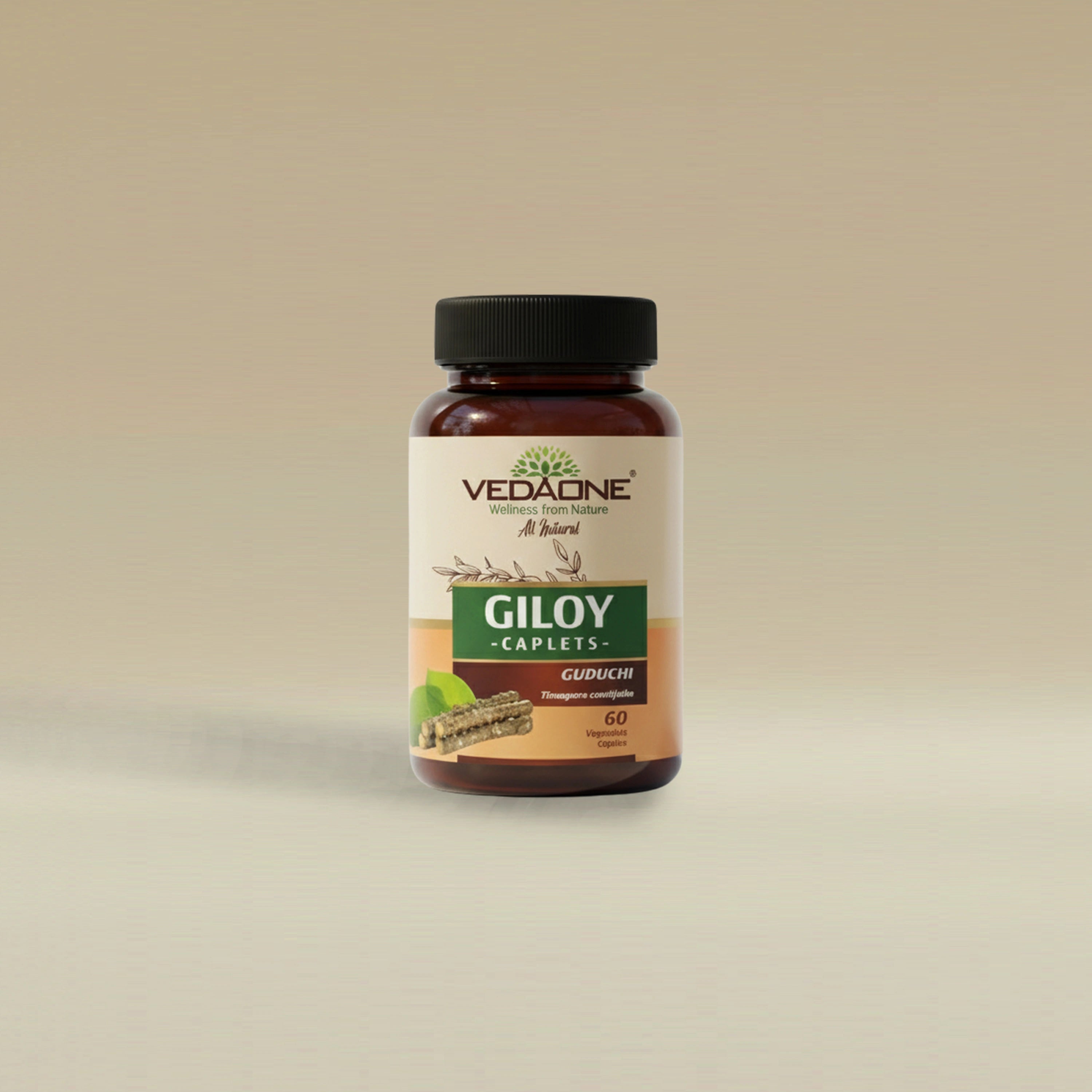 Vedaone Giloy 60 Caplets | Herbal Support for Immunity, Vitality & Wellness