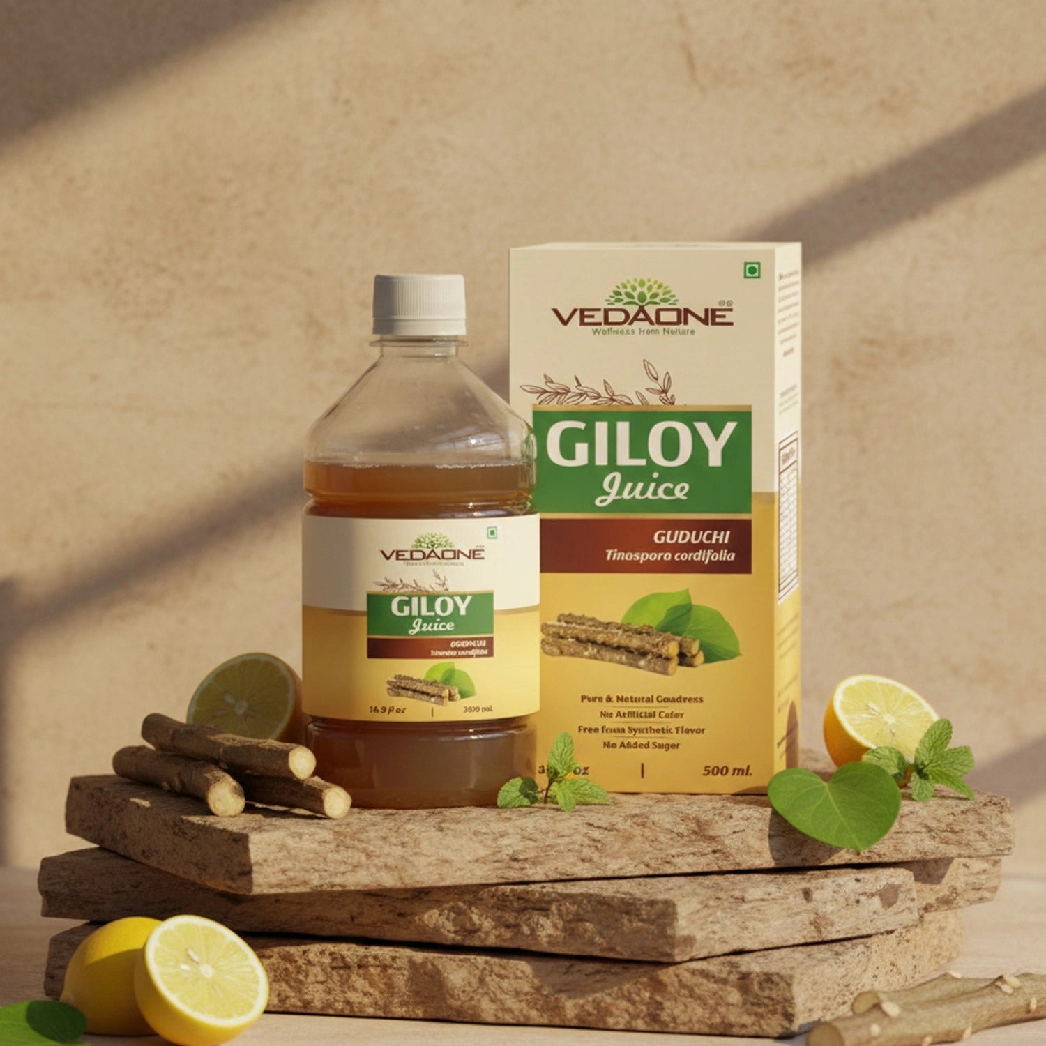Vedaone Giloy Juice – 500 ml | Pure Herbal Juice with Giloy for Daily Wellness & Vitality
