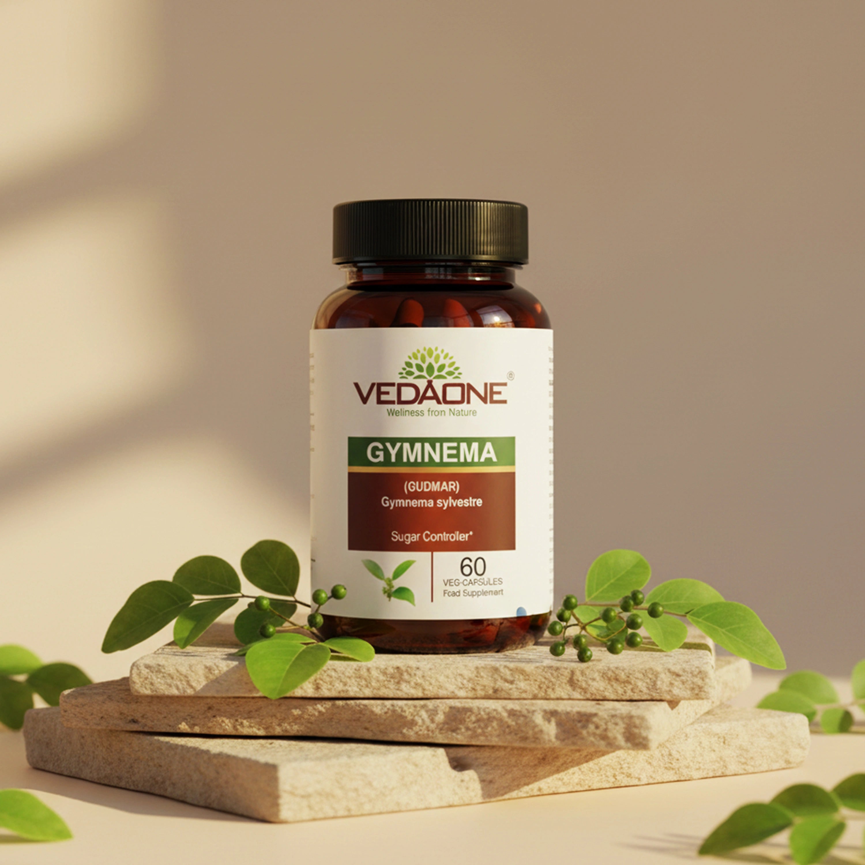 Vedaone Gymnema Capsules 60 Capsules | Gymnema sylvestre for Sugar Balance & Metabolic Wellness