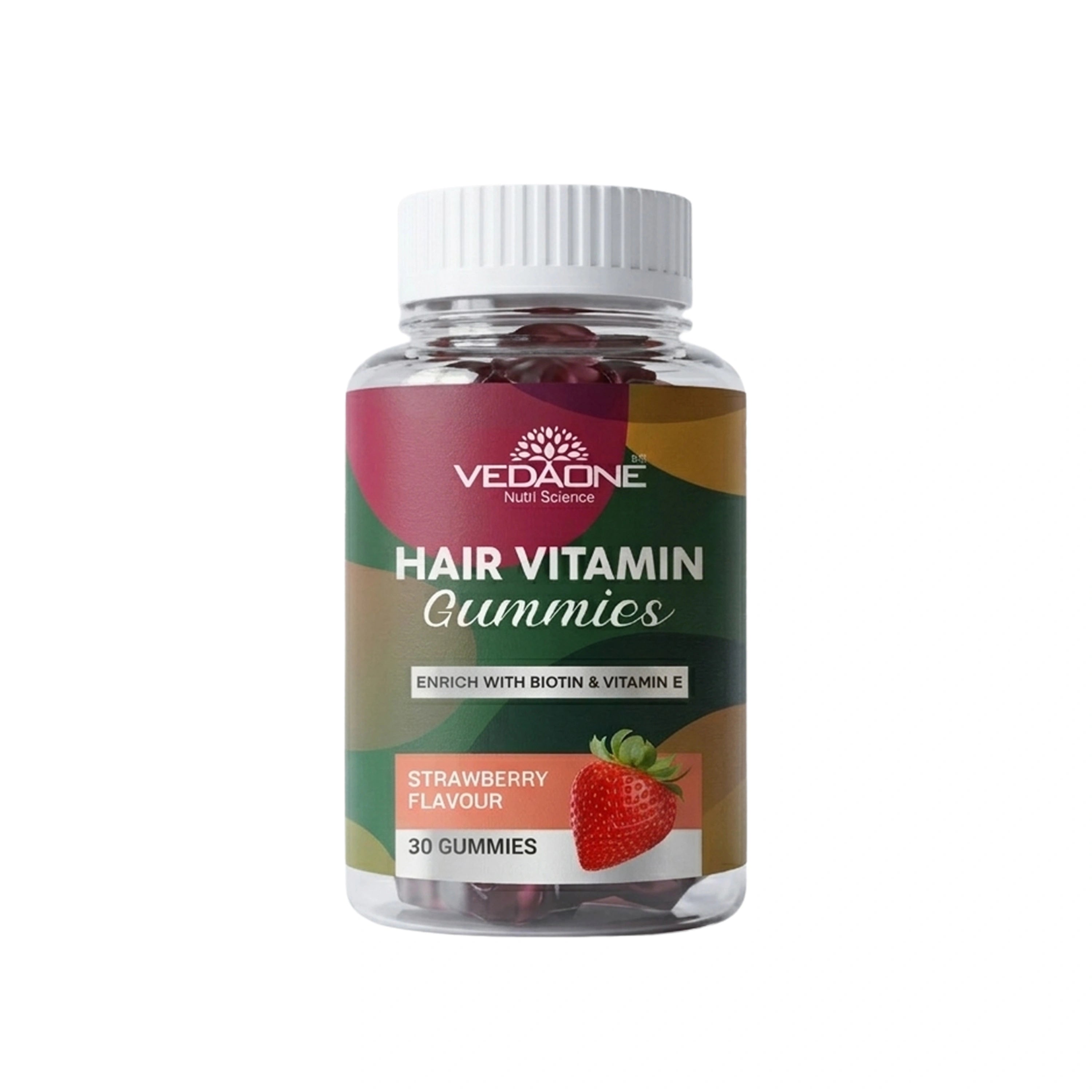 Vedaone Hair Vitamin Gummies – 30 Gummies | Hair Growth, Strength & Shine Support