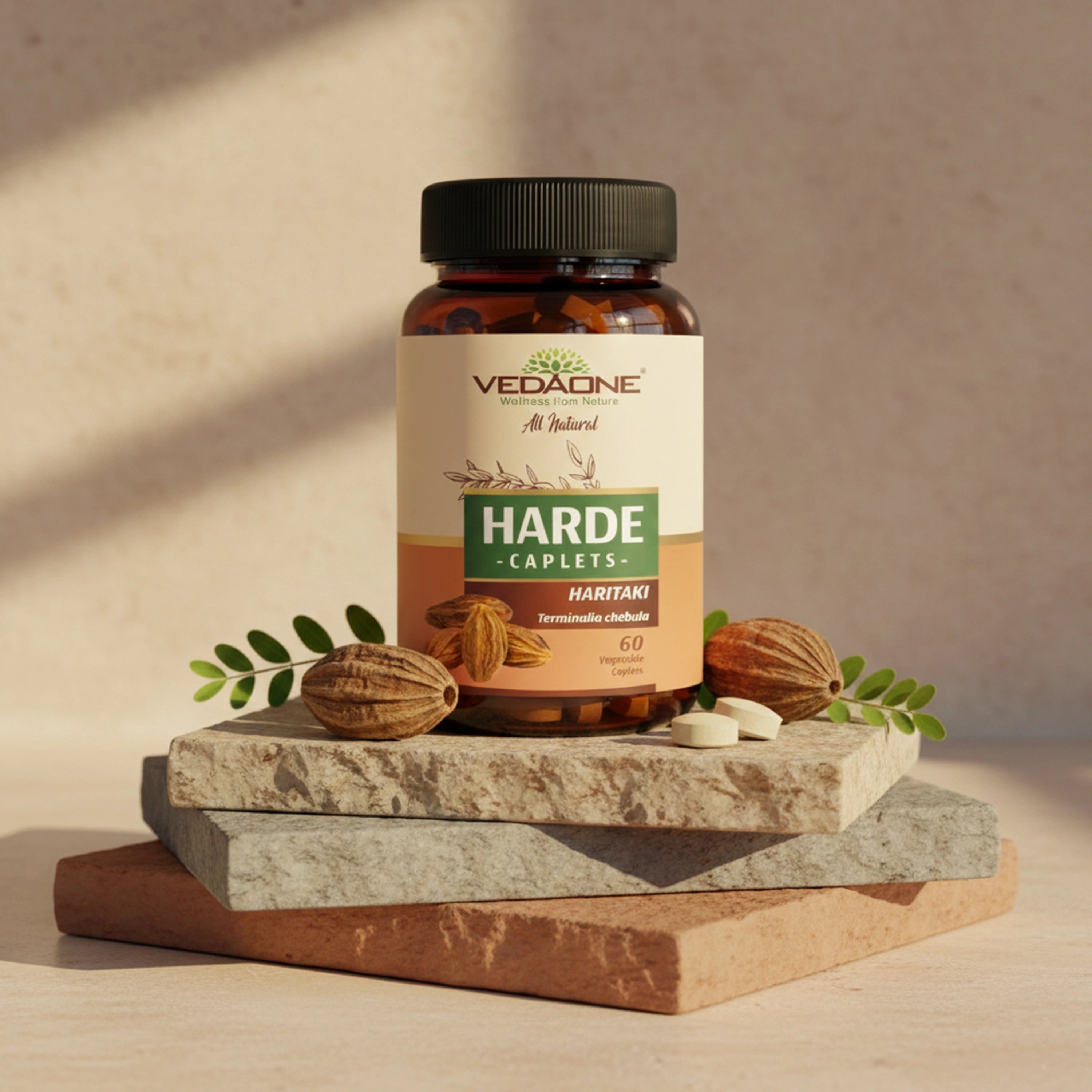 Vedaone Harde 60 Caplets | Herbal Digestive, Detox & Gut Wellness Support