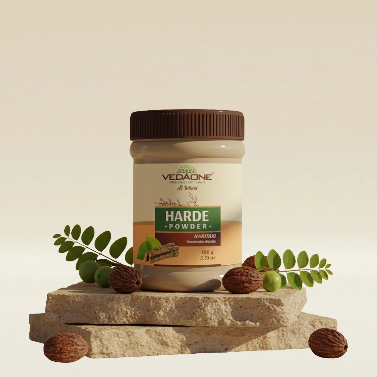 Vedaone Harde (Haritaki) Powder 100 g | Terminalia chebula | Ayurvedic Digestive & Wellness Herb