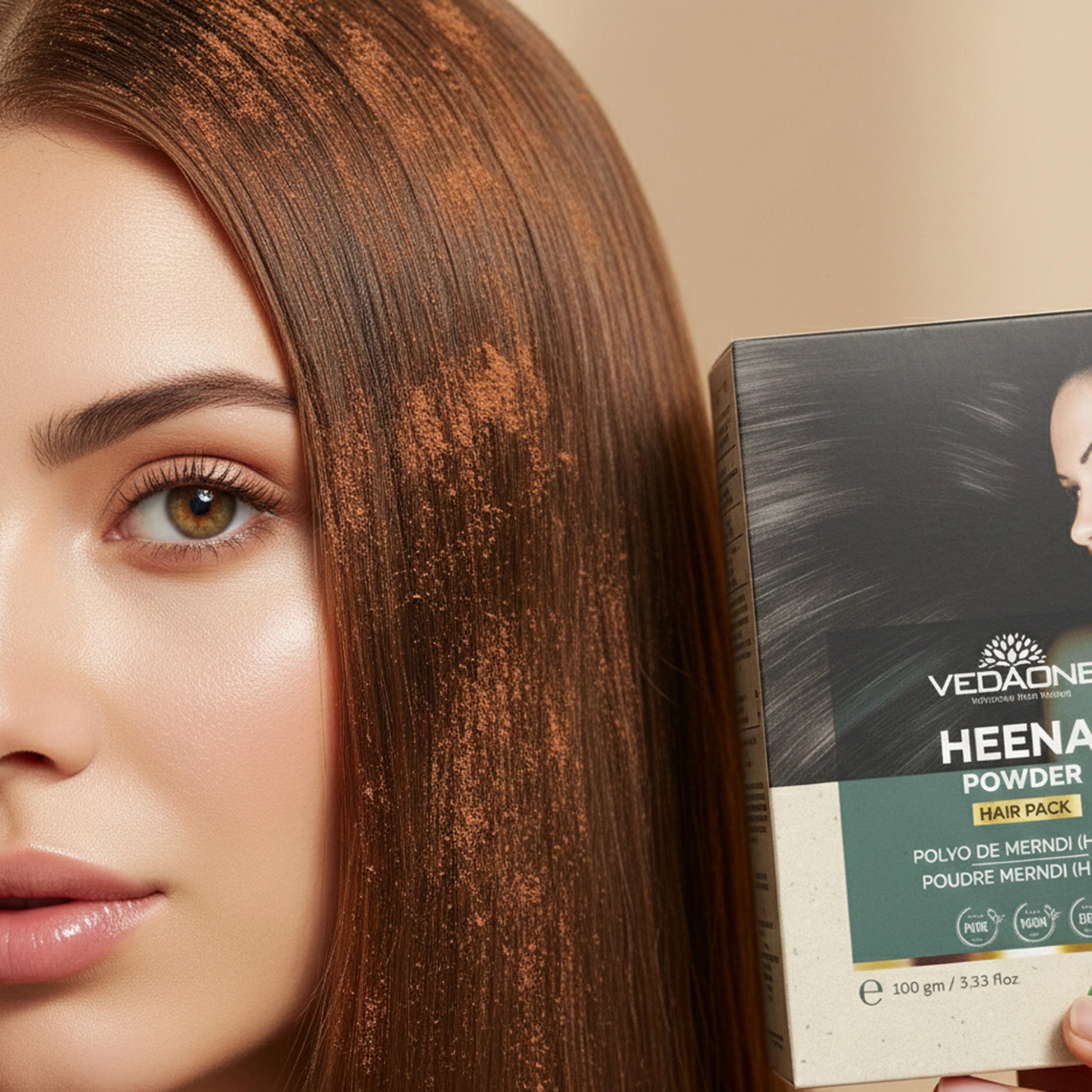 Vedaone Heena Powder Hair Pack – 100 g | Natural Conditioning & Hair Care Support