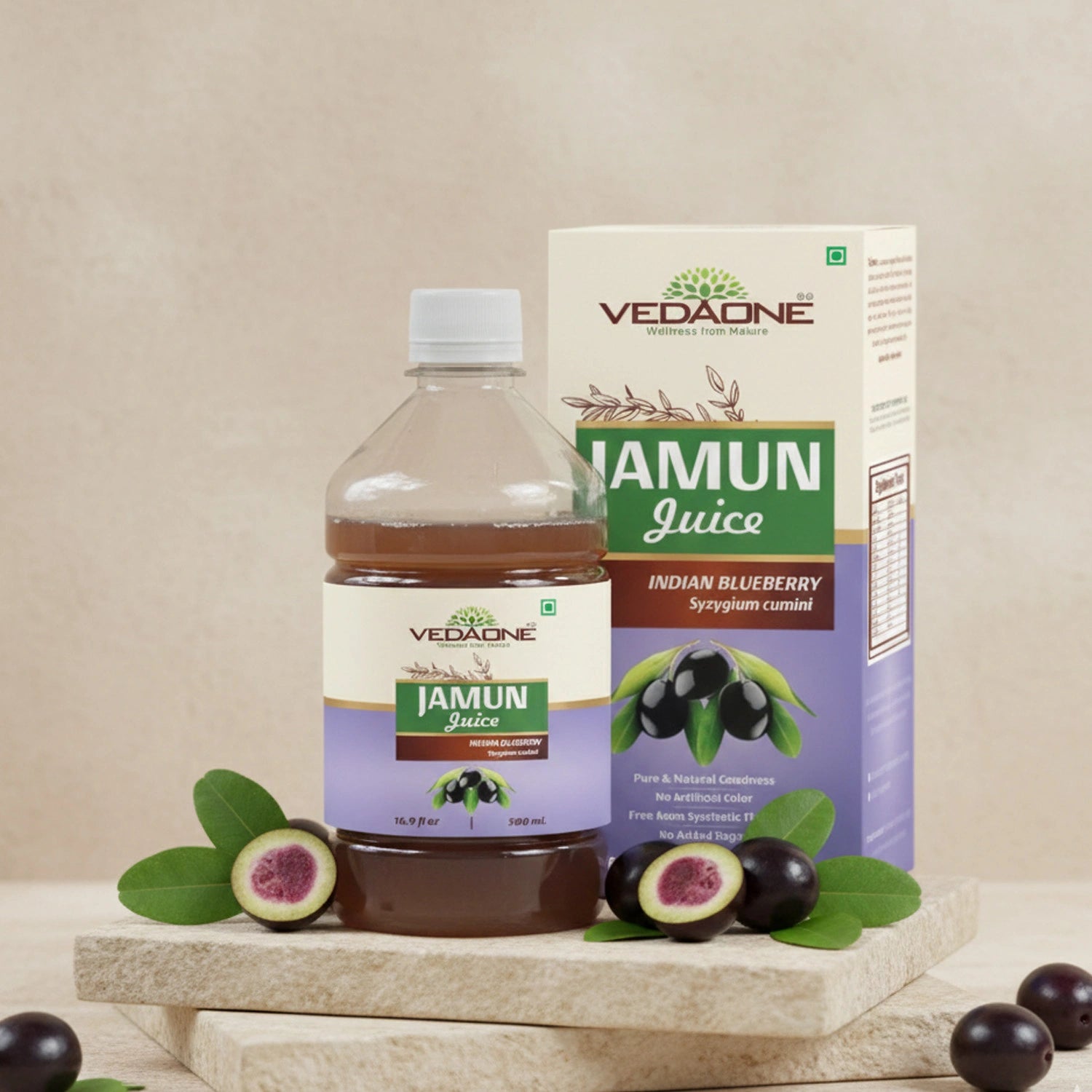 Vedaone Jamun Juice – 500 ml Herbal Juice with Jamun for Daily Wellness Support