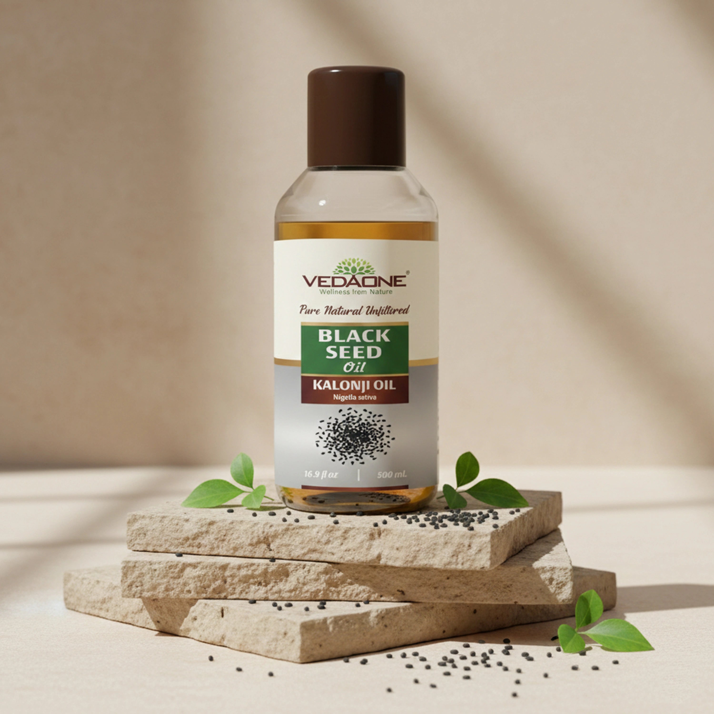 Vedaone Black Seed Oil (Kalonji Oil) 100 ml | Cold-Pressed Nigella sativa for Daily Wellness