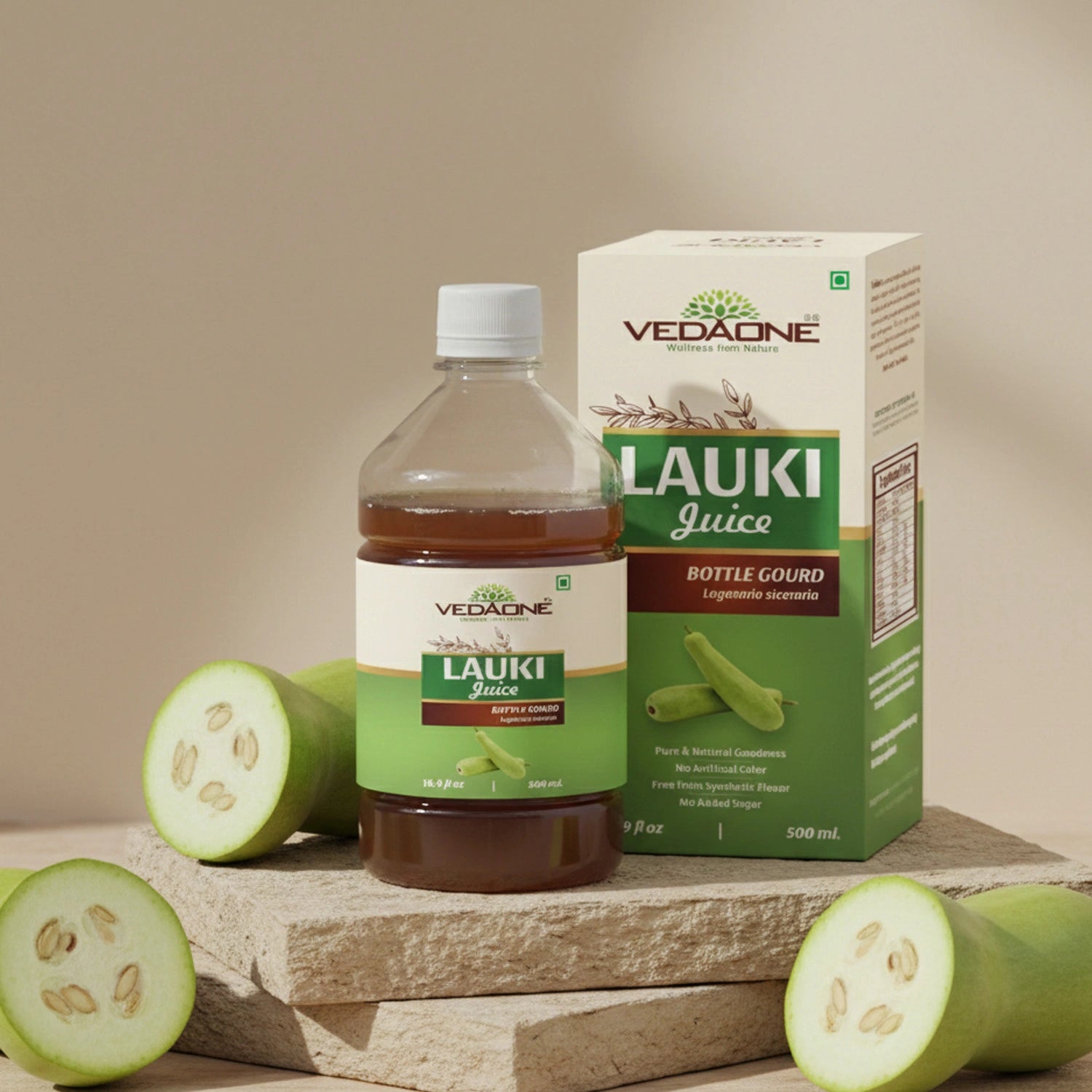 Vedaone Lauki Juice - 500 ml | Herbal Juice with Lauki for Daily Wellness & Hydration