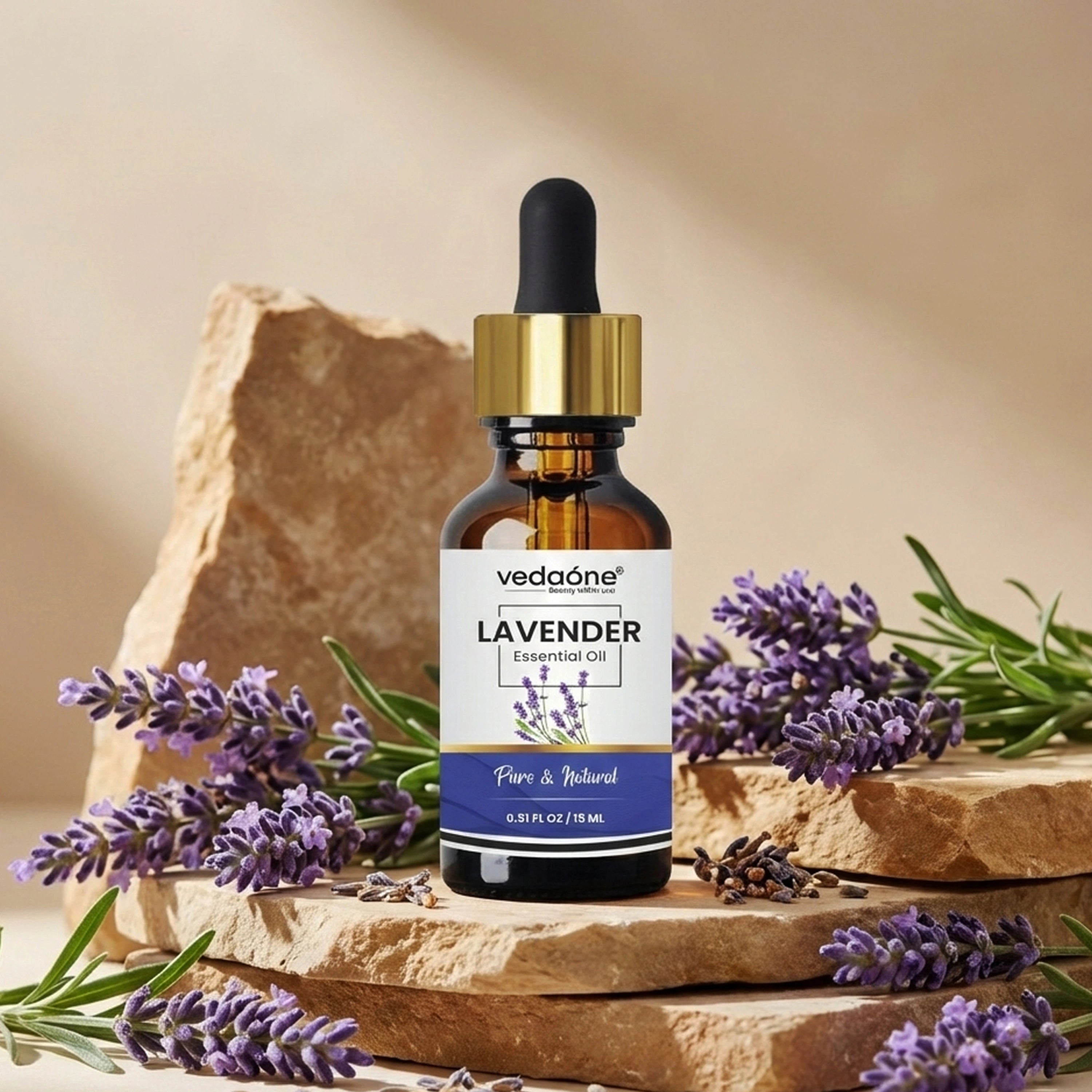 Vedaone Lavender Essential Oil 15 ml – Pure & Natural Lavender Oil