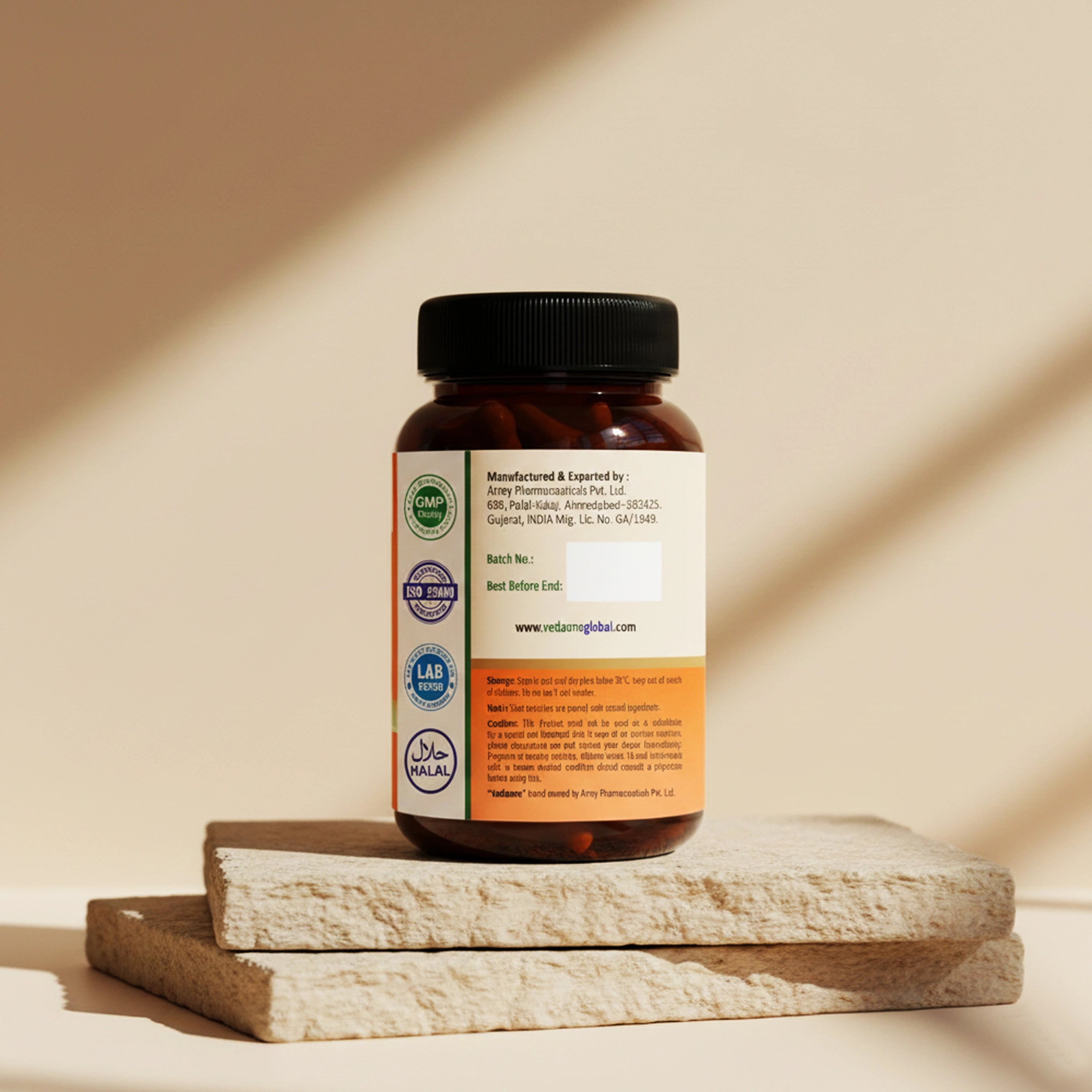 Vedaone Licorice (Jethimadh) 60 Caplets | Herbal Digestive, Respiratory & Gut Comfort Support