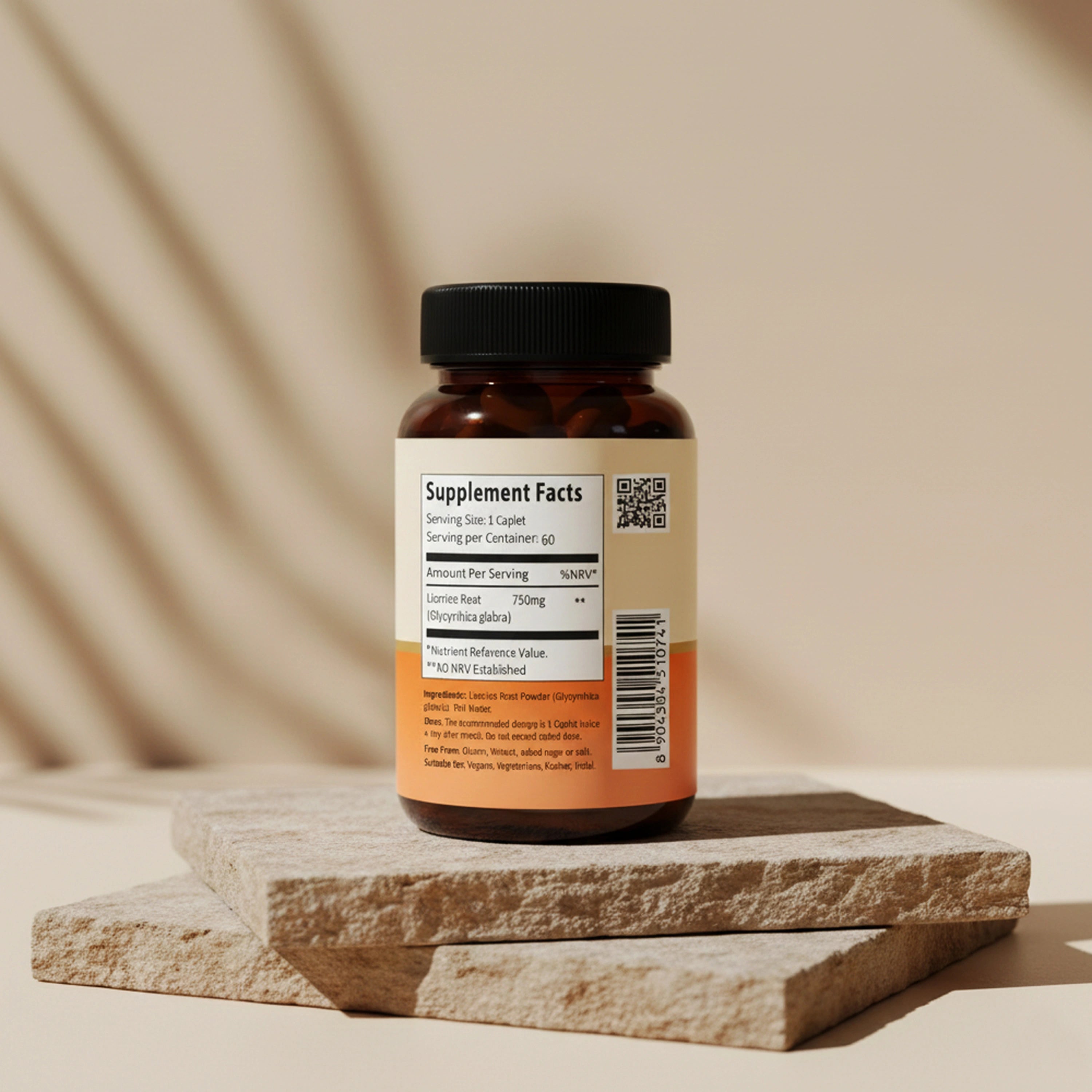 Vedaone Licorice (Jethimadh) 60 Caplets | Herbal Digestive, Respiratory & Gut Comfort Support