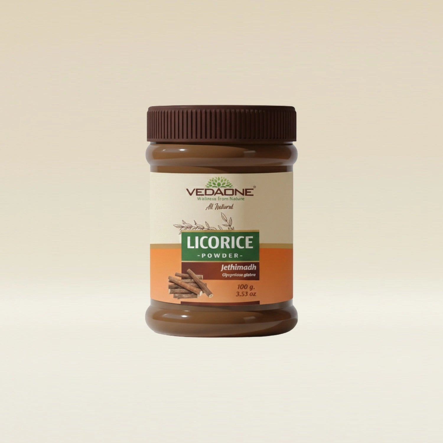 Vedaone Licorice Powder 100 g | Pure Glycyrrhiza glabra Root | Digestive, Respiratory & Wellness Support