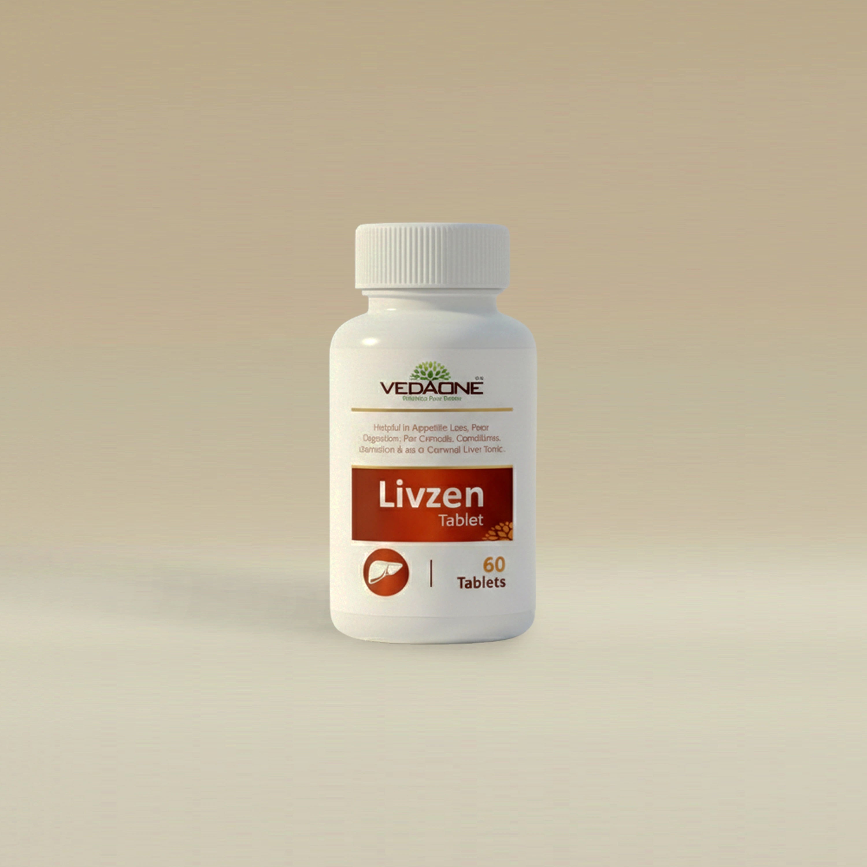 Vedaone Livezen Tablets 60 Tablets | Ayurvedic Liver Support for Digestion, Appetite & Detox Wellness