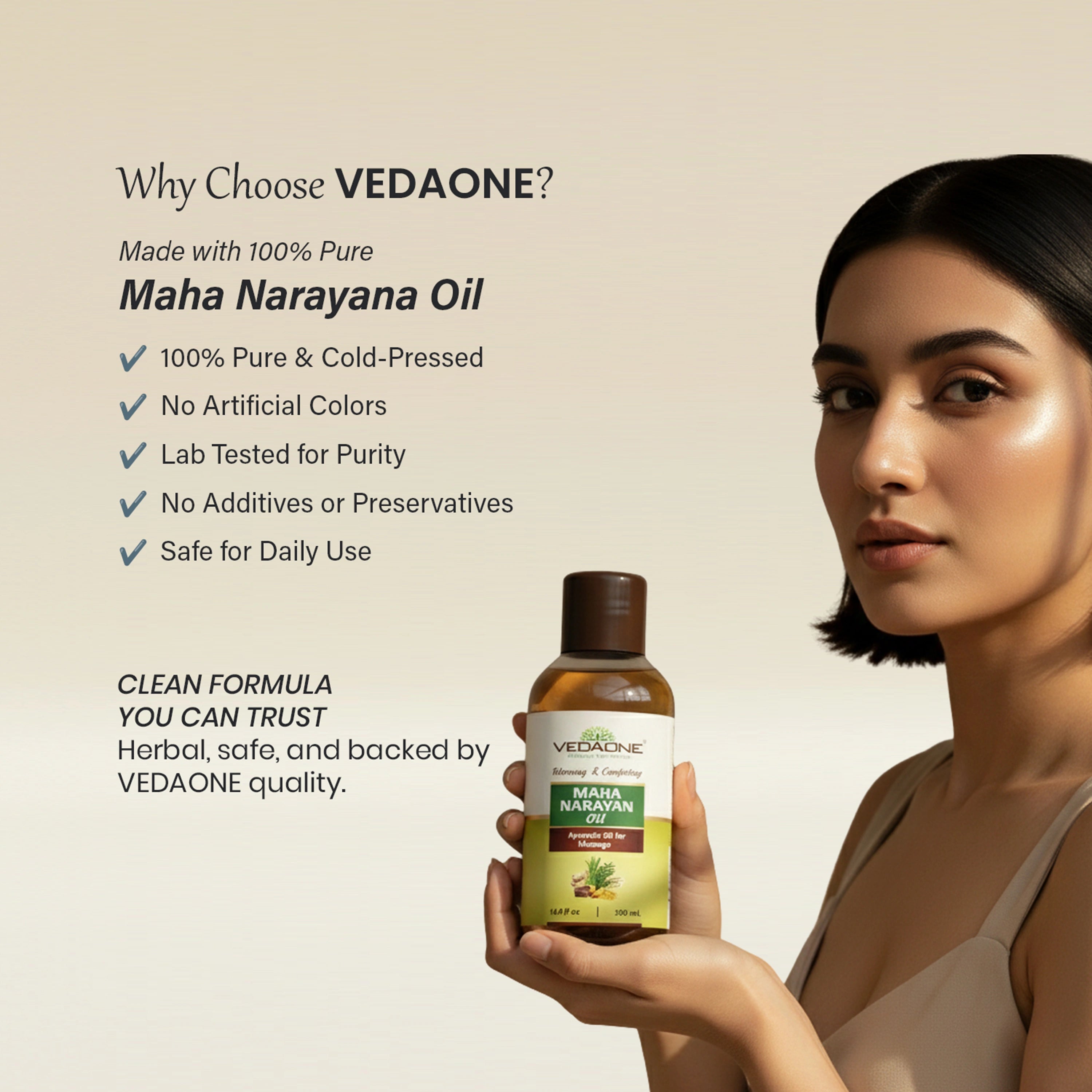 Vedaone Maha Narayana Oil 100 ml | Traditional Ayurvedic Massage Oil for Joint, Muscle & Mobility Wellness