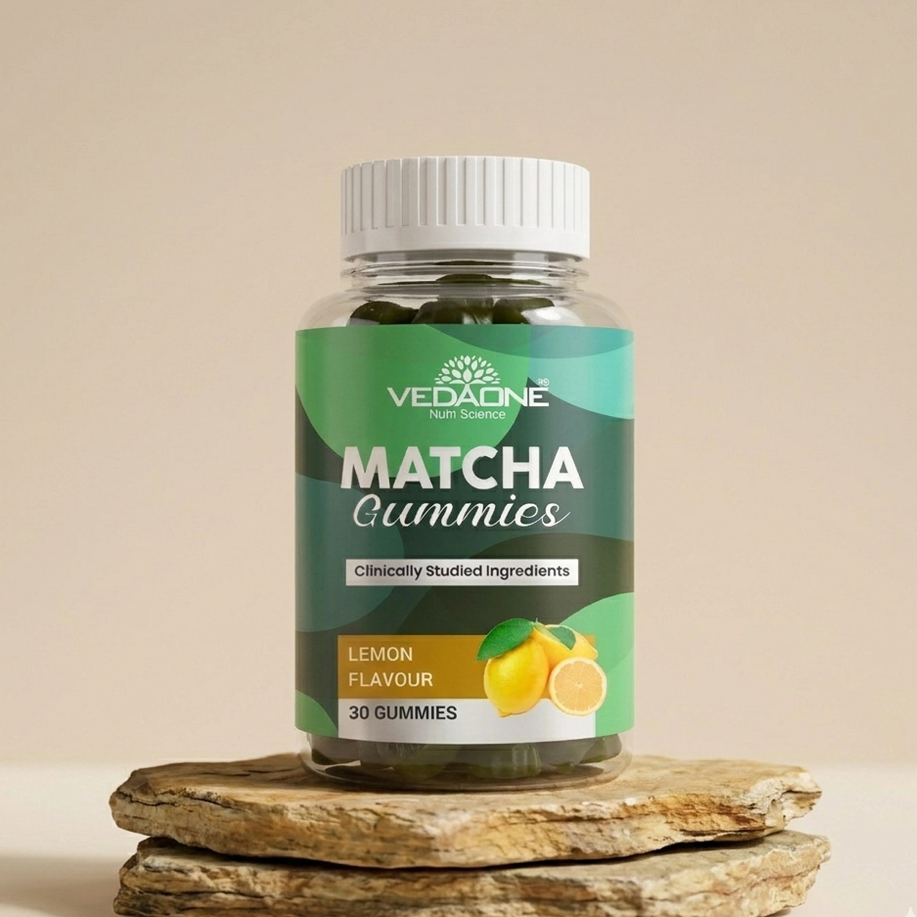 Vedaone Matcha Gummies – 30 Gummies | Energy, Metabolism & Antioxidant Support