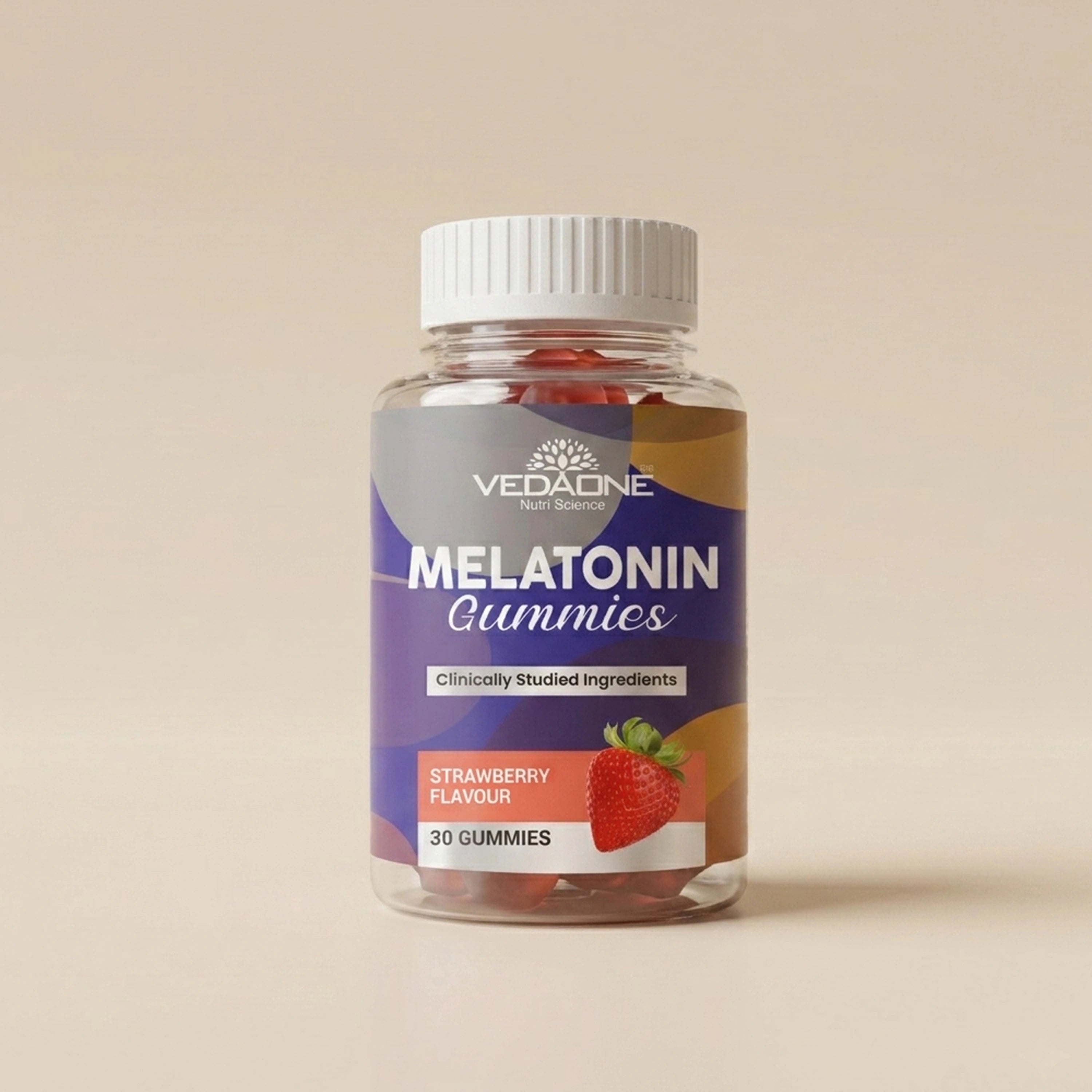 Vedaone Melatonin Gummies – 30 Gummies | Sleep Support, Relaxation & Antioxidant Care
