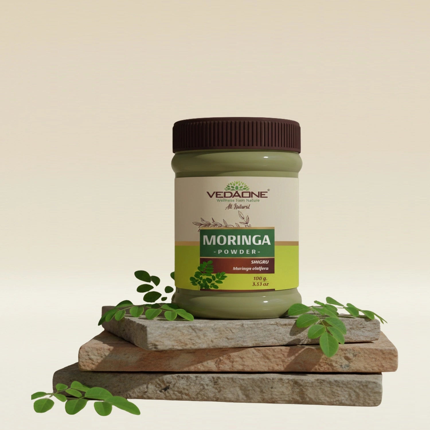 Vedaone Moringa Powder 100 g | Pure Moringa oleifera Leaf | Daily Nutrition & Wellness Support