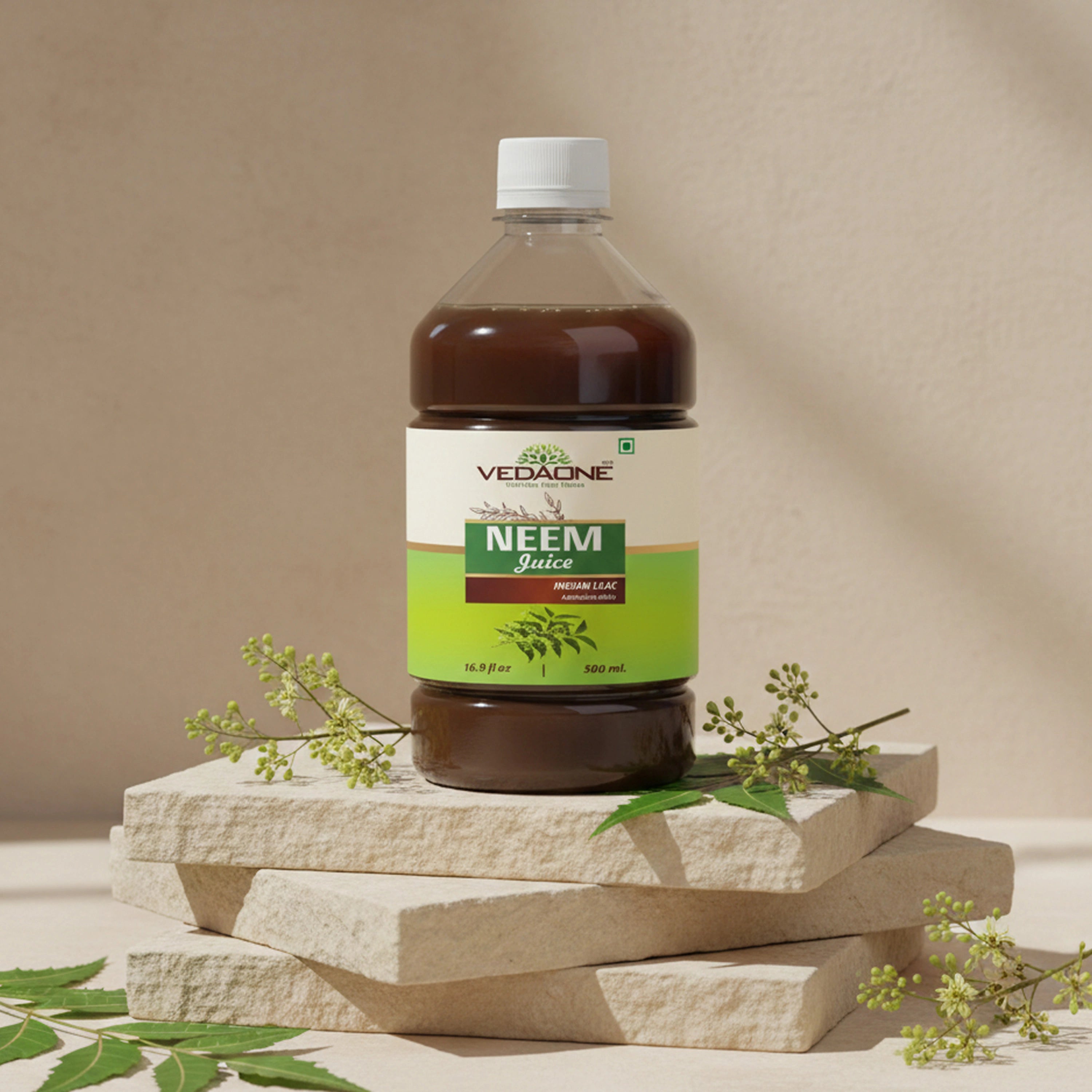Vedaone Neem Juice 500ml | Pure Neem Wellness Juice for Daily Detox & Inner Balance
