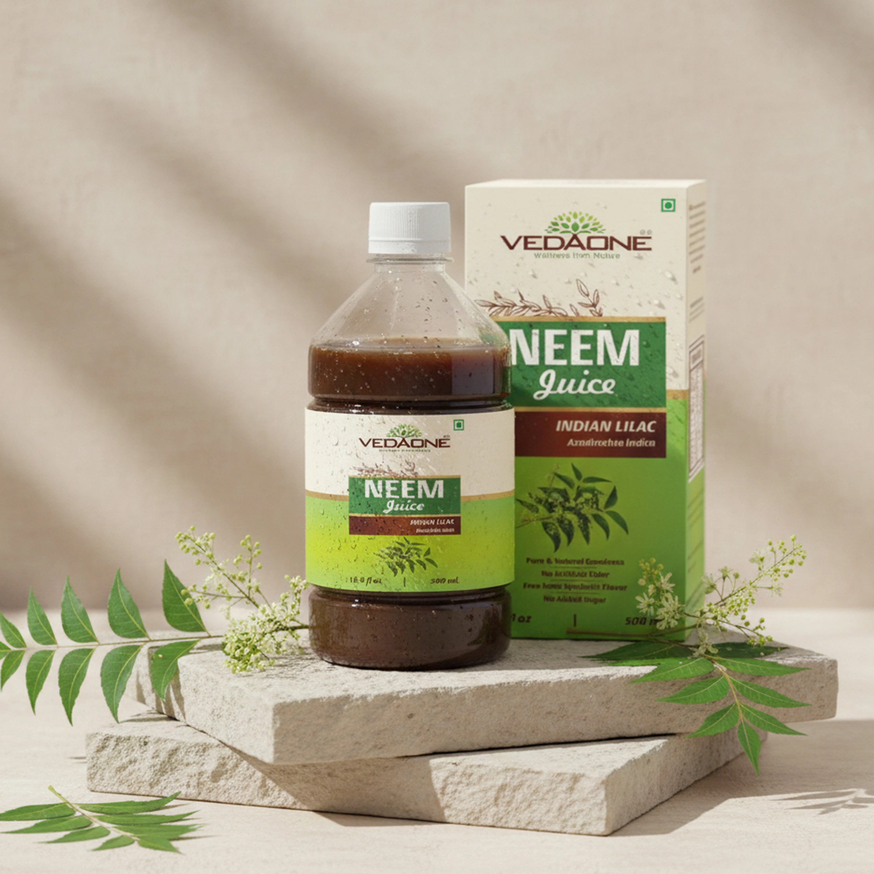 Vedaone Neem Juice 500ml | Pure Neem Wellness Juice for Daily Detox & Inner Balance