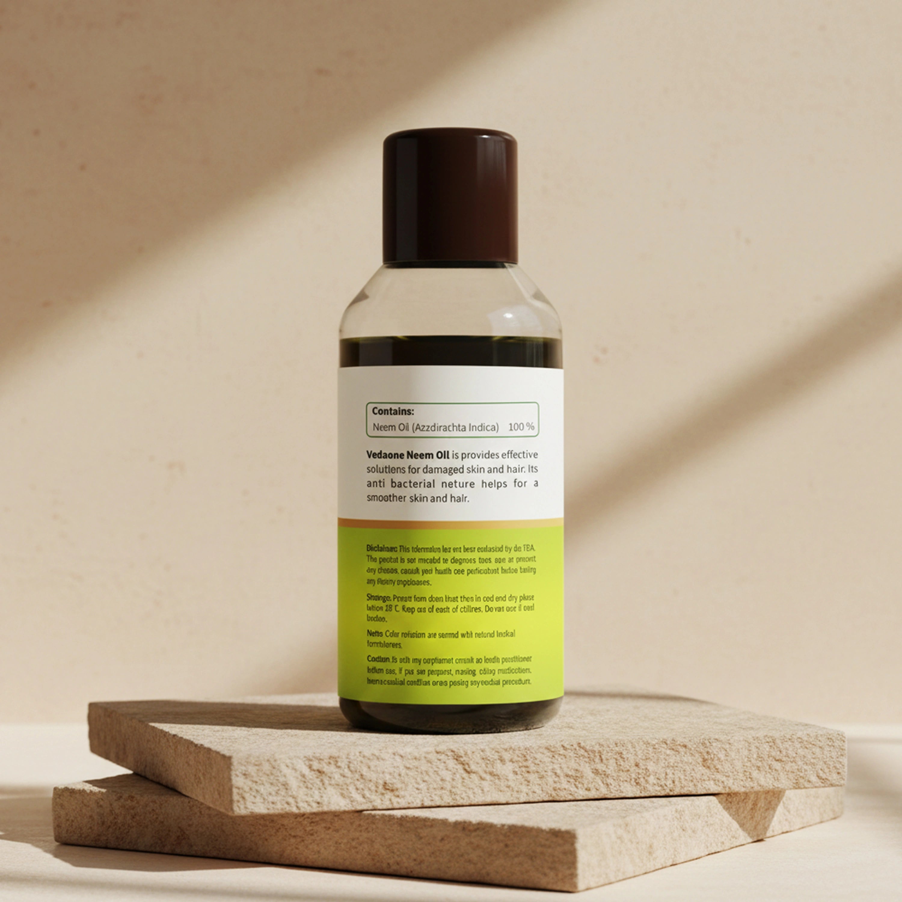 Vedaone Neem Oil (Margosa Oil) 100 ml | Pure Neem Oil for Skin, Scalp & Natural Wellness Care