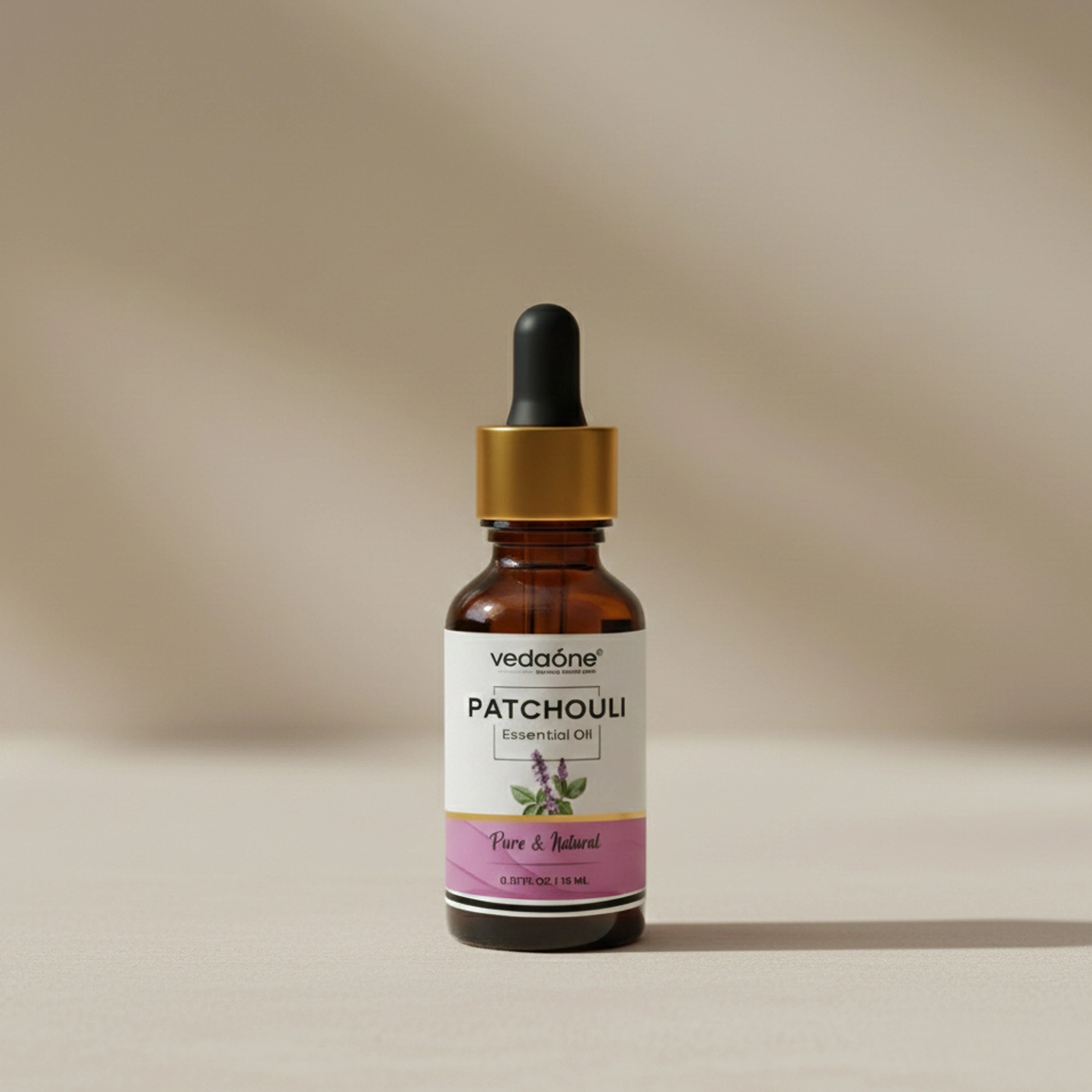 Vedaone Patchouli Essential Oil 15 ml | Pure Aromatic Oil for Aromatherapy & Cosmetic Use