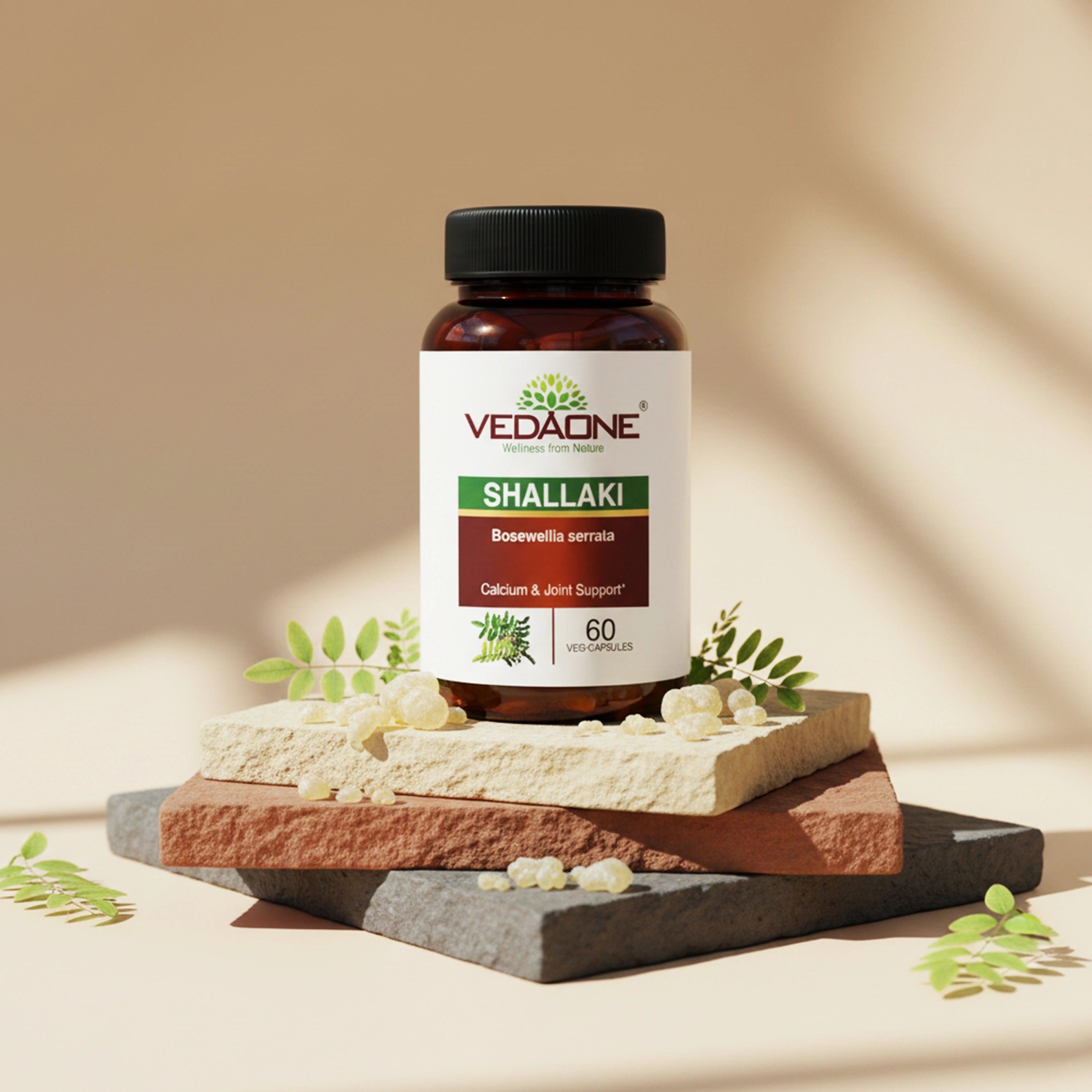 Vedaone Shallaki 60 Veg Capsules | Boswellia serrata for Joint Comfort, Mobility & Inflammation Support