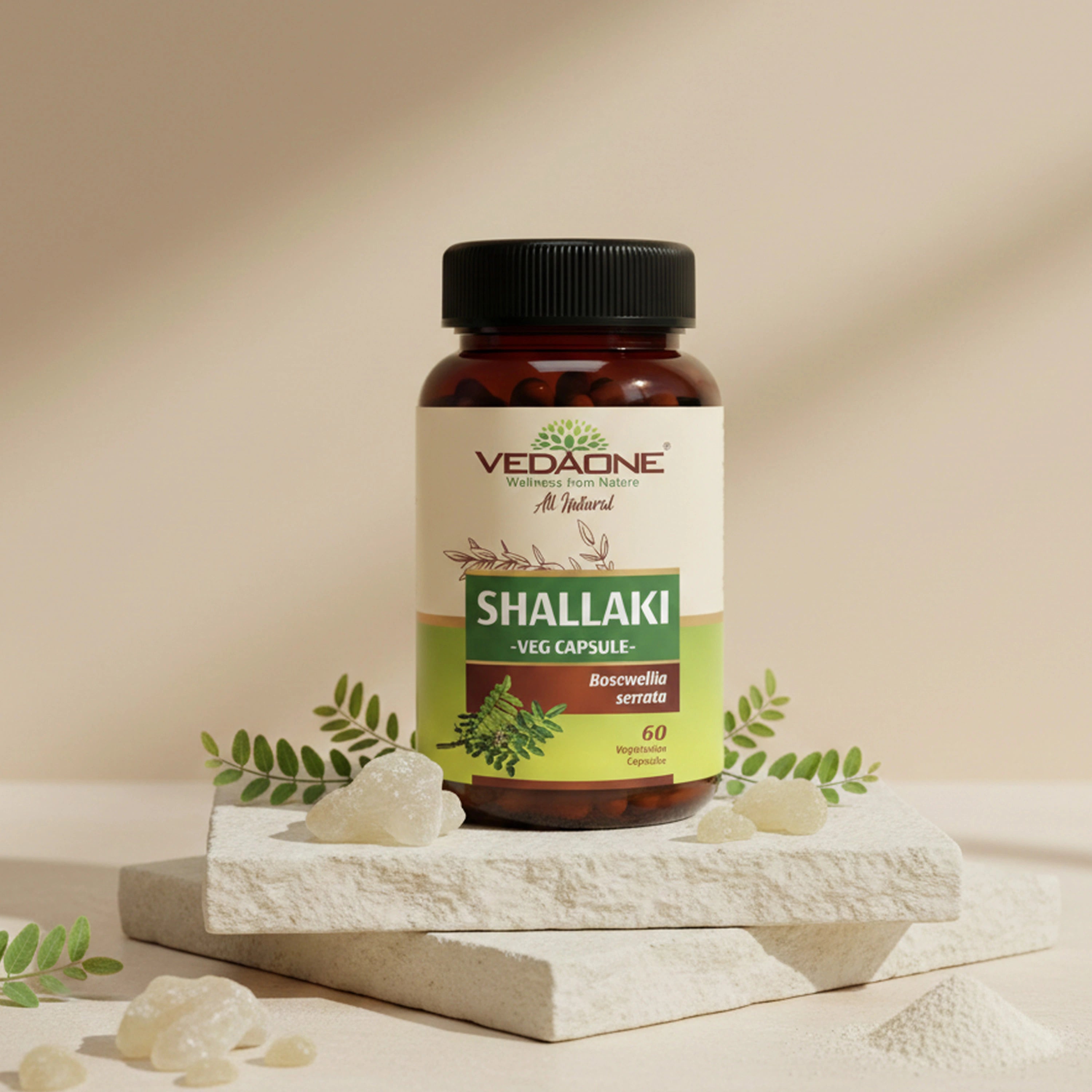 Vedaone Shallaki Capsules 60 Capsules – Herbal Shallaki (Boswellia) Supplement for Joint Comfort & Daily Wellness Support