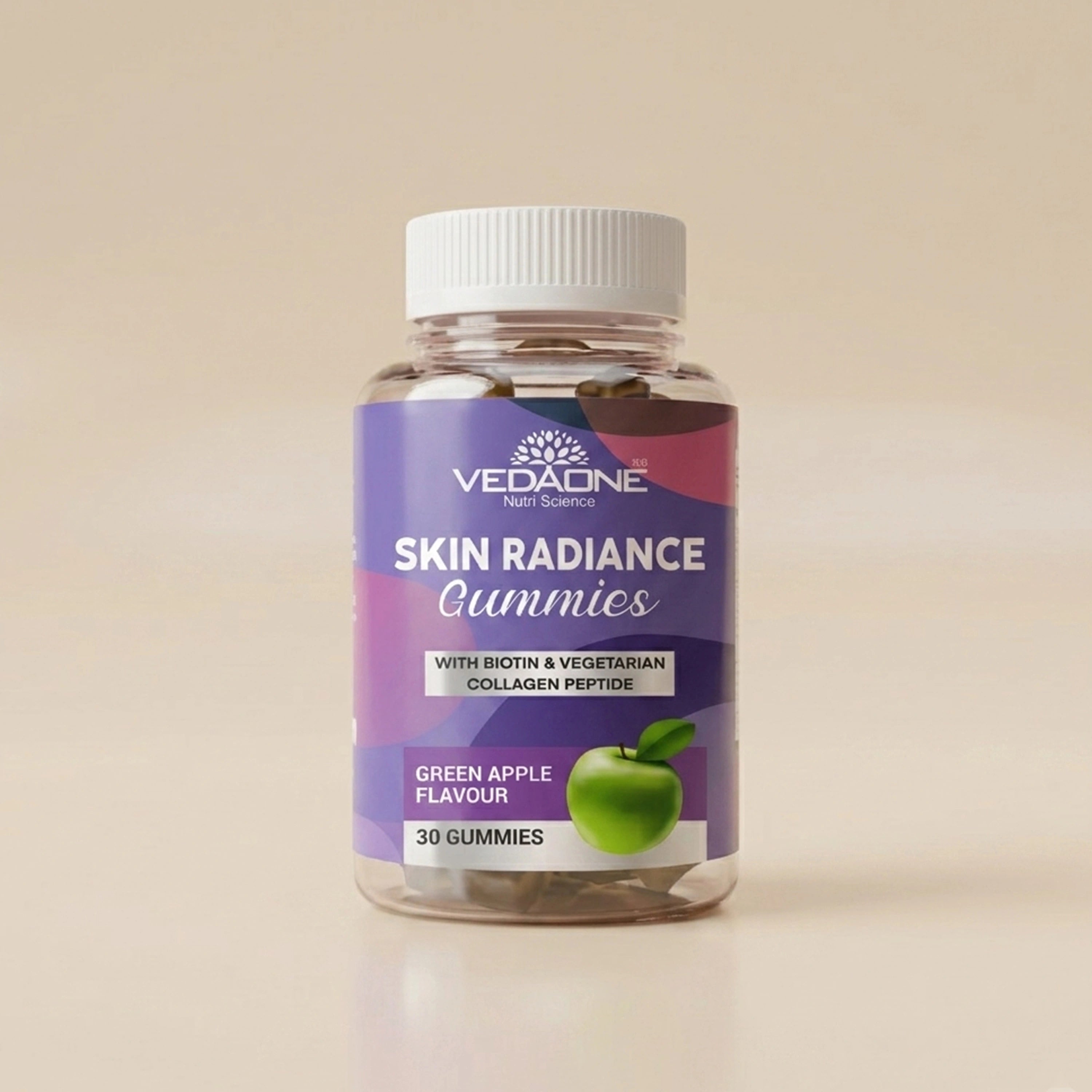Vedaone Skin Radiance Gummies – 30 Gummies | Advanced Skin Nourishment | Glow, Elasticity & Skin Nourishment