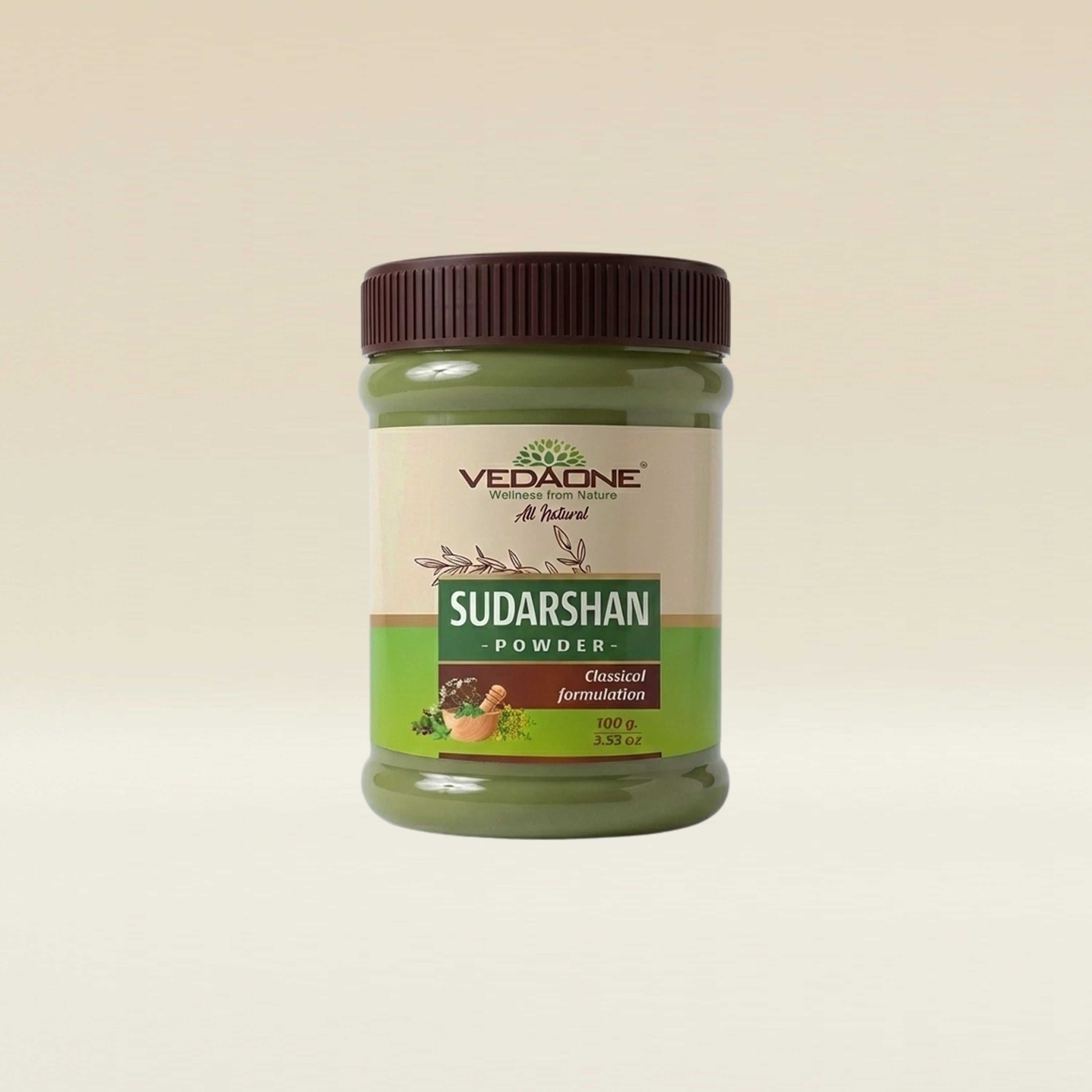 Vedaone Sudarshan Powder 100 g | Traditional Ayurvedic Herbal Blend for Immune, Digestive & Metabolic Support