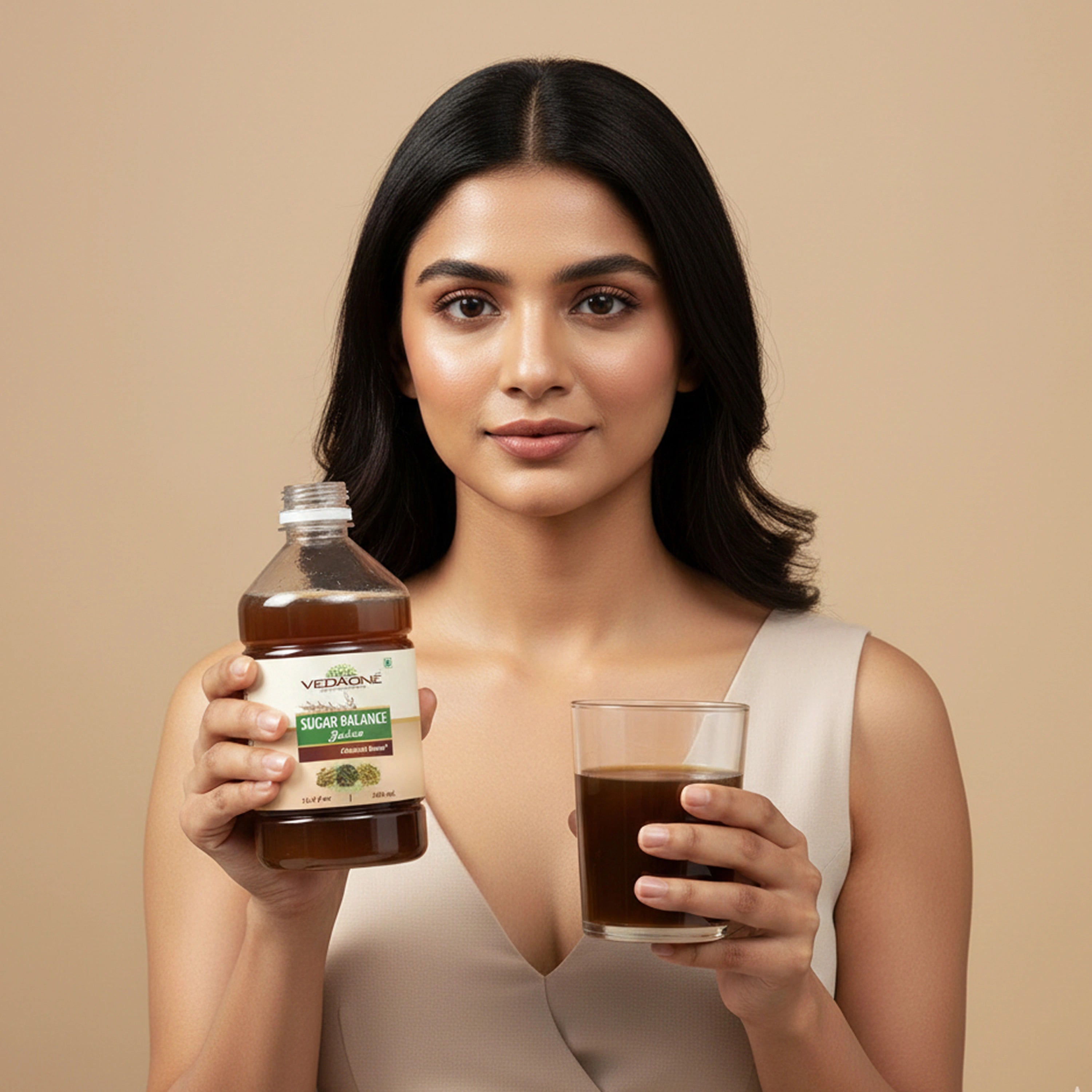 Vedaone Sugar Balance Juice 500ml – Herbal Wellness Blend with Karela, Jamun, Triphala, Aloe Vera & Gudmar