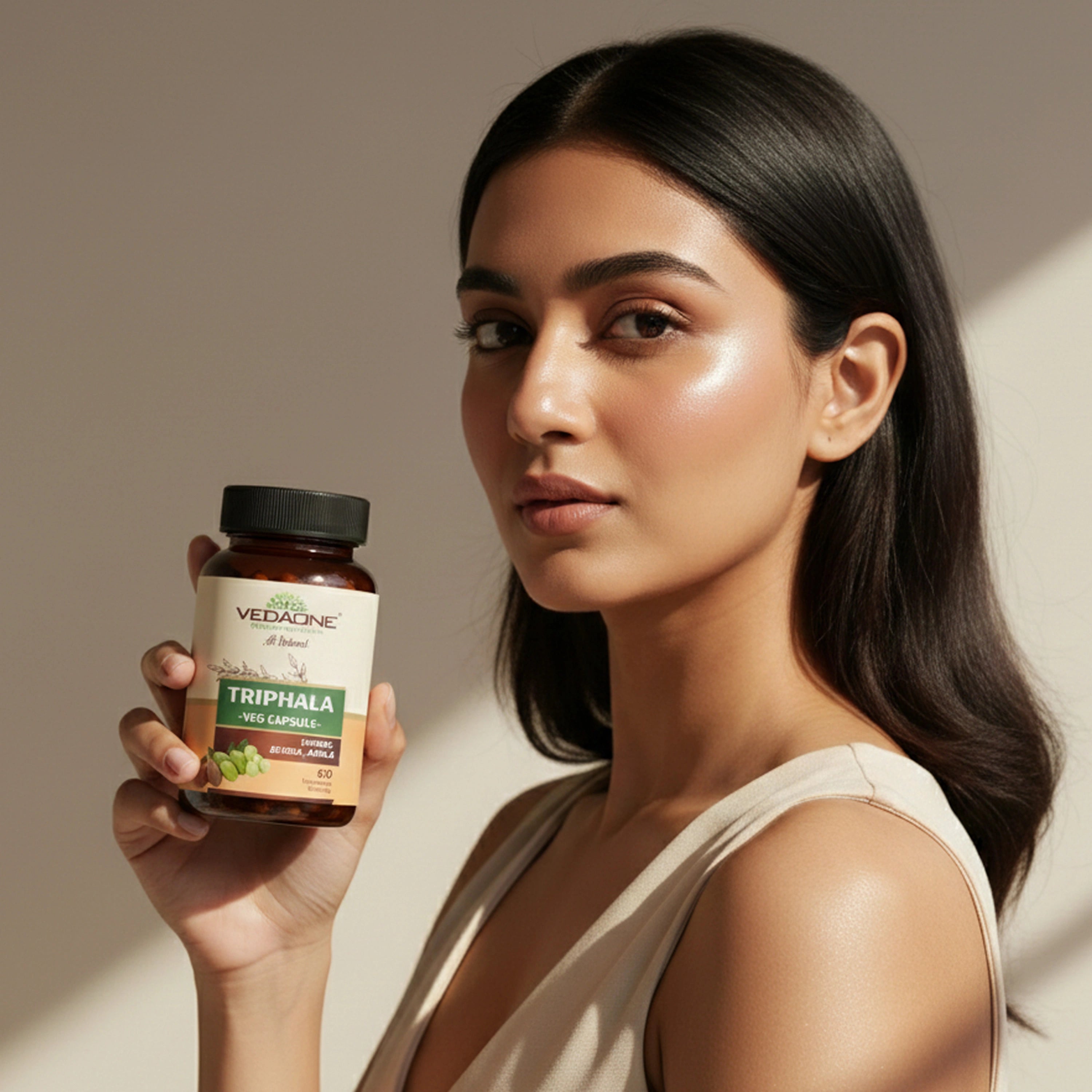 Vedaone Triphala Capsules 60 Capsules – Herbal Triphala Supplement with Haritaki, Amla & Baheda for Daily Wellness