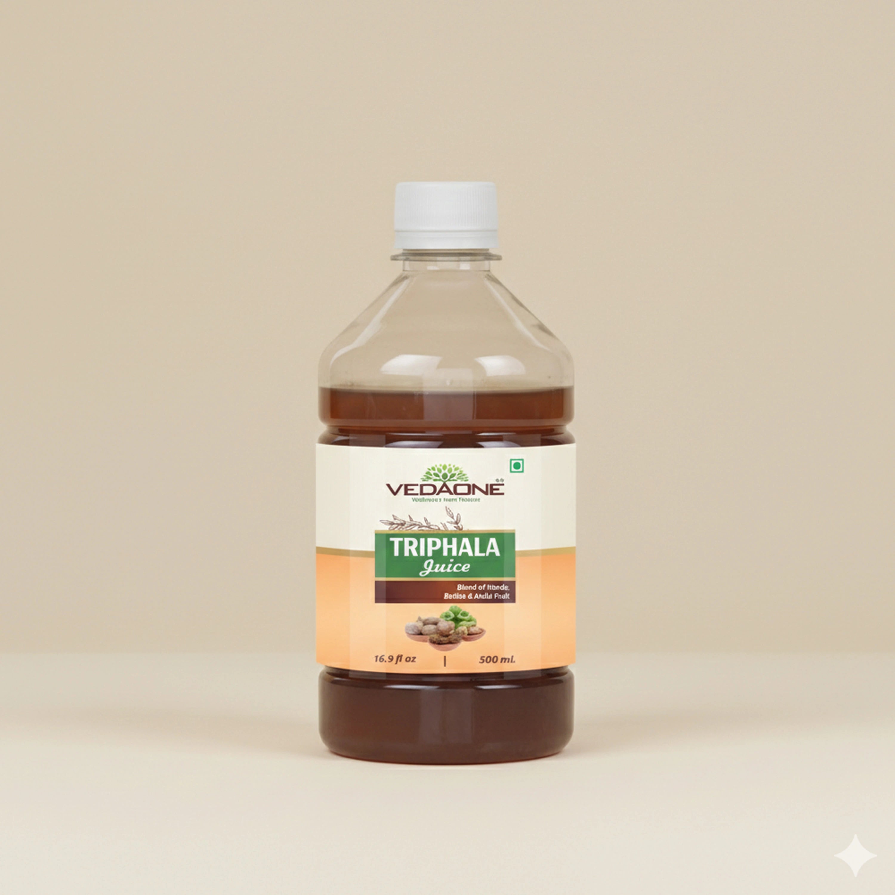 Vedaone Triphala Juice 500ml | Traditional Herbal Wellness Blend with Haritaki, Bibhitaki & Amla