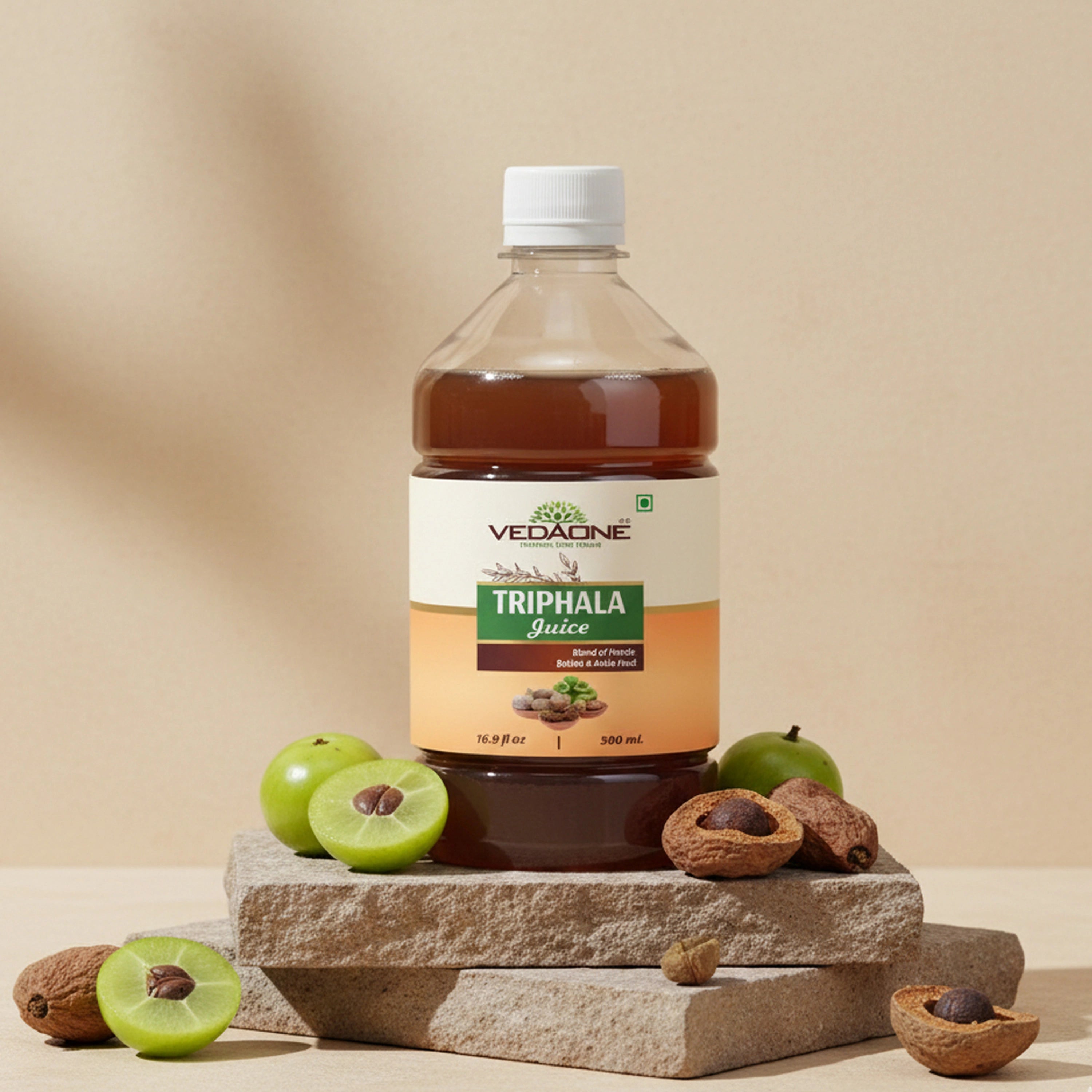 Vedaone Triphala Juice 500ml | Traditional Herbal Wellness Blend with Haritaki, Bibhitaki & Amla