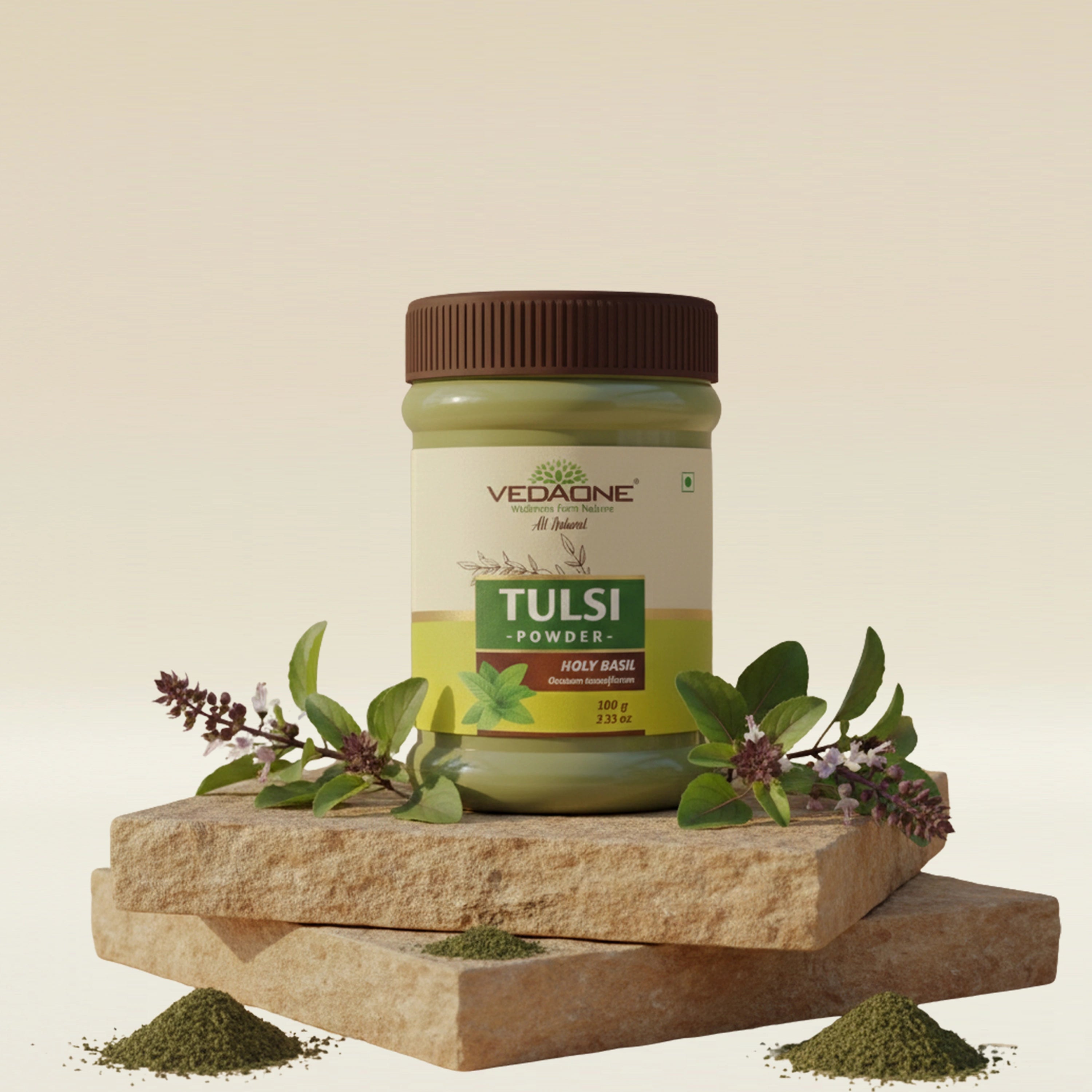 Vedaone Tulsi Powder 100 g | Holy Basil for Respiratory, Immunity & Daily Wellness Support